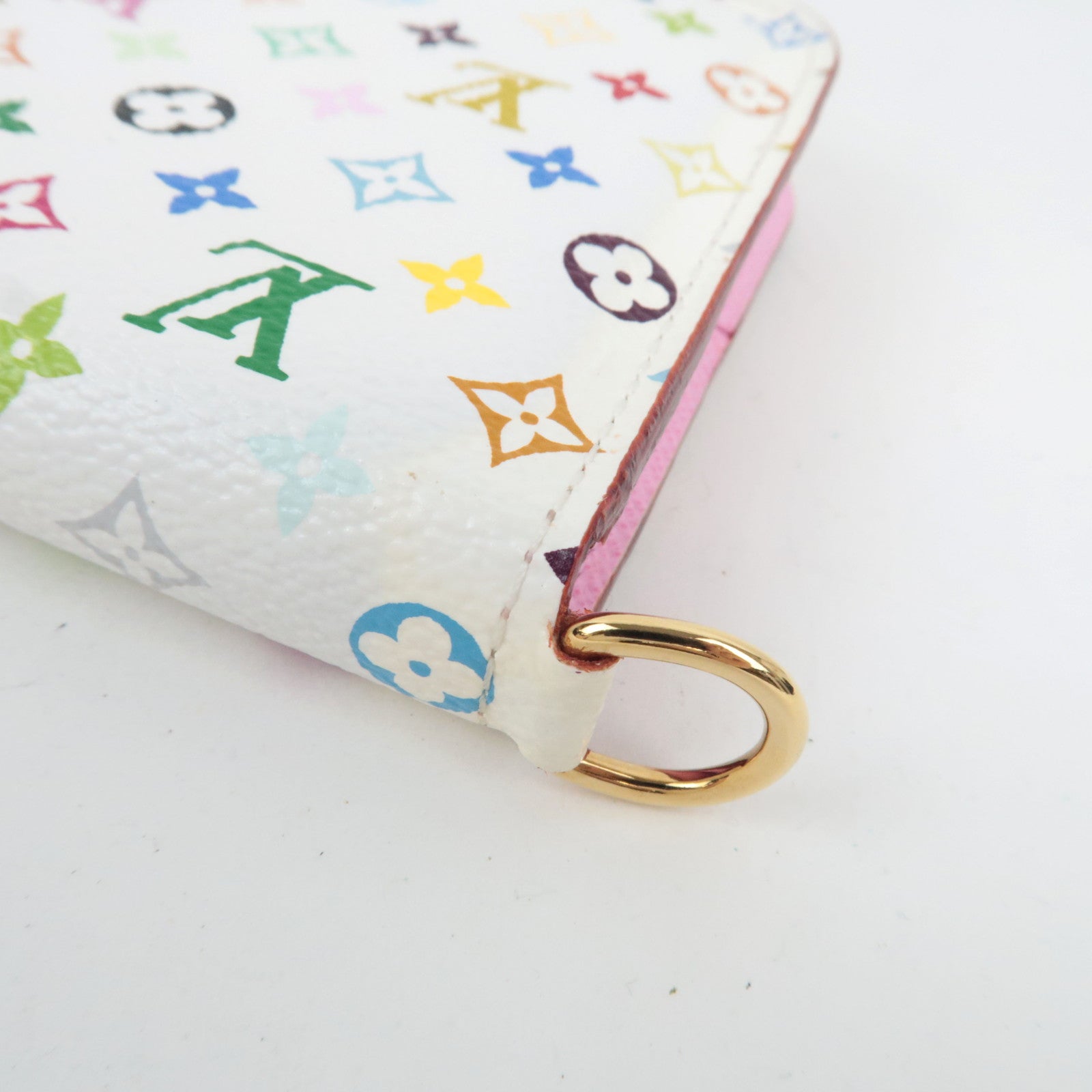 Louis Vuitton Monogram Multicolor Portefeuille Insolite Long Wallet Blanc M93751 CA4141 *Dust bag