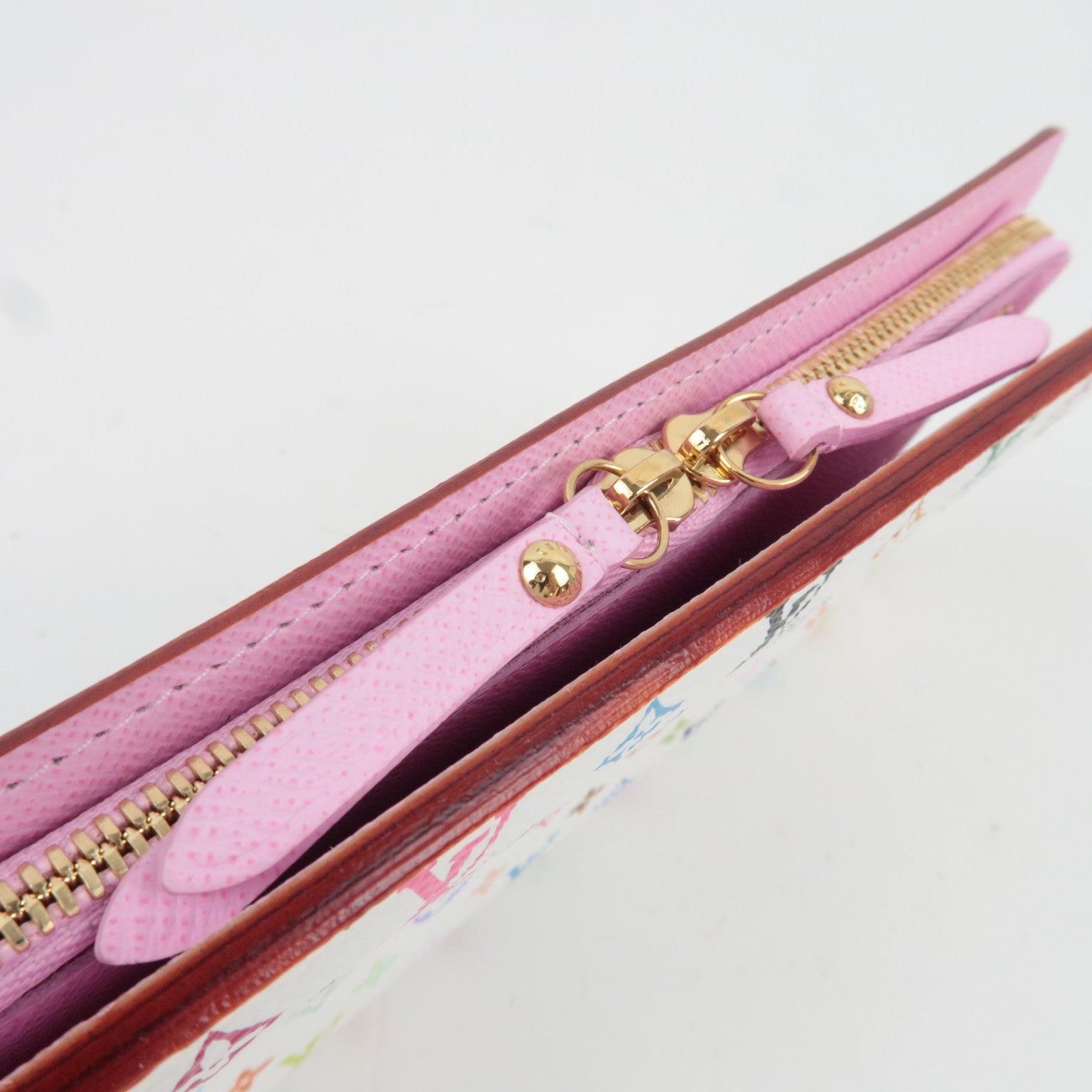 Louis Vuitton Monogram Multicolor Portefeuille Insolite Long Wallet Blanc M93751 CA4141 *Dust bag