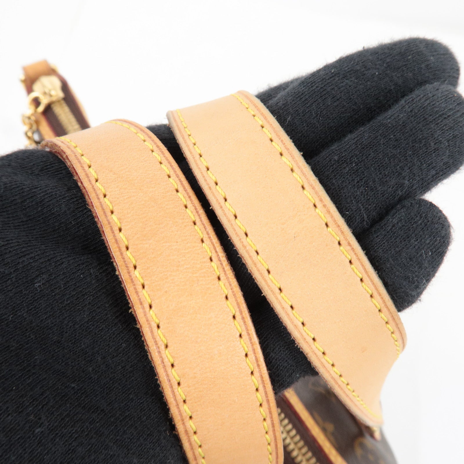 Louis Vuitton Monogram Palermo PM 2Way Handbag M40145 SR4121 *Strap