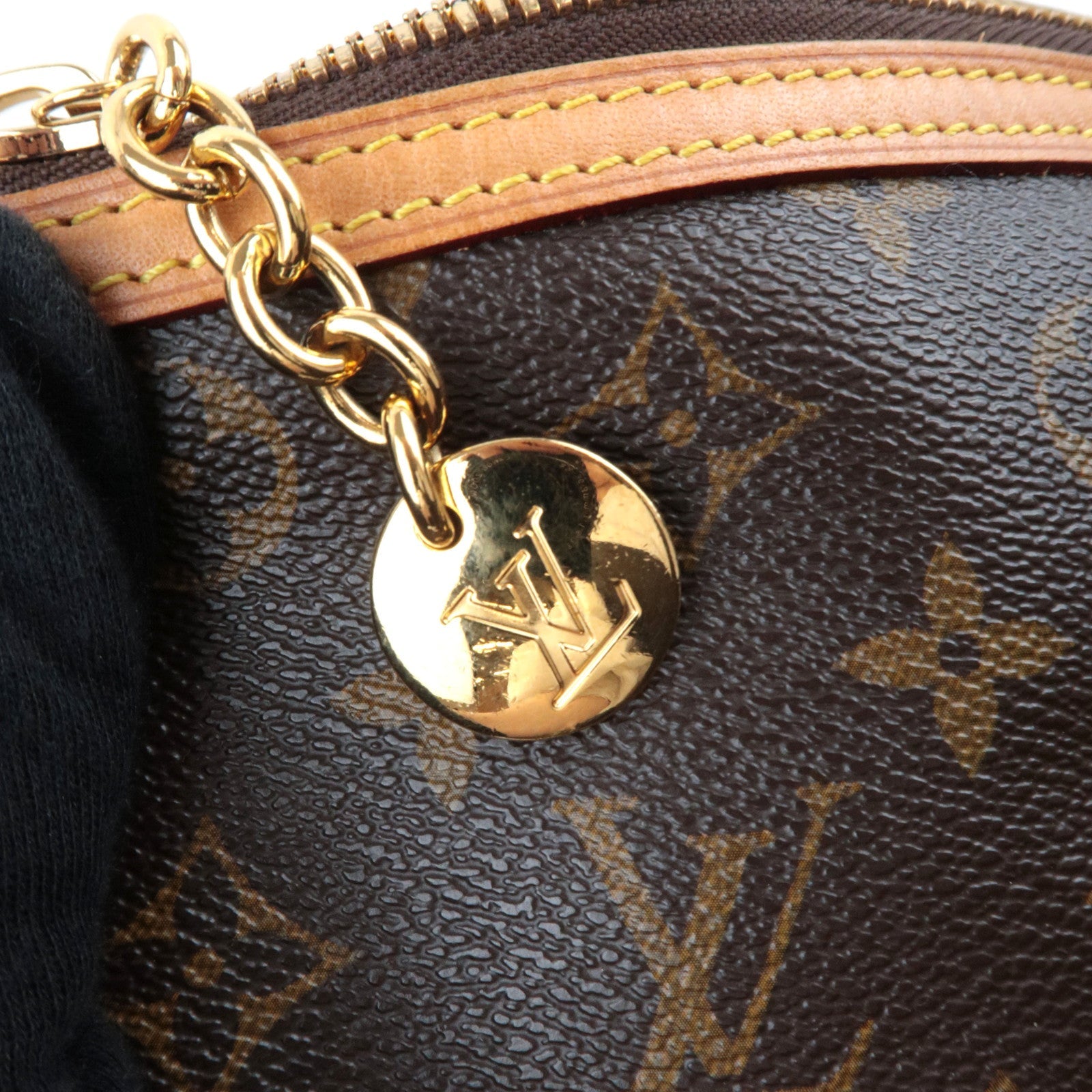 Louis Vuitton Monogram Palermo PM 2Way Handbag M40145 SR4121 *Strap