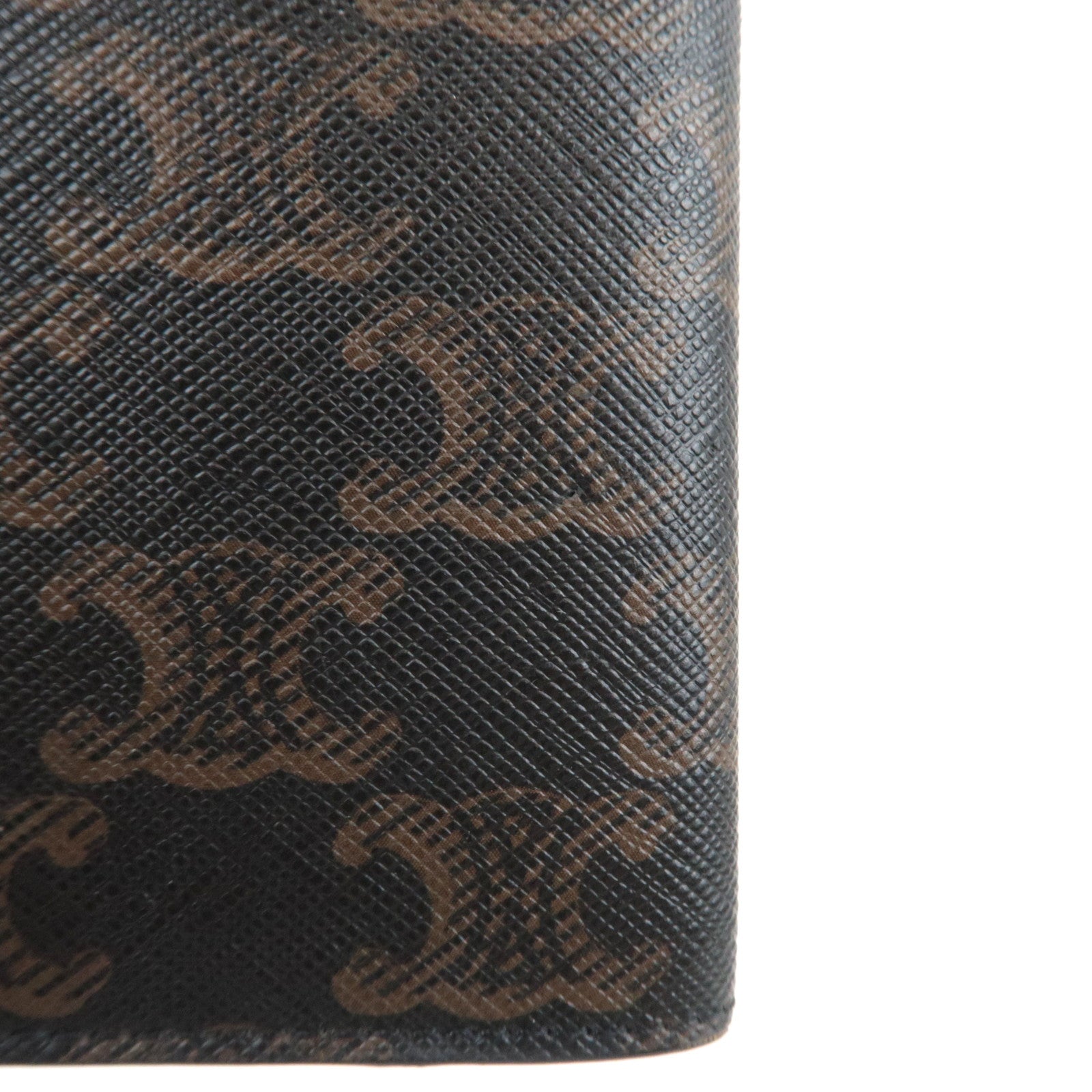 CELINE Triomphe Passport Cover PVC Black