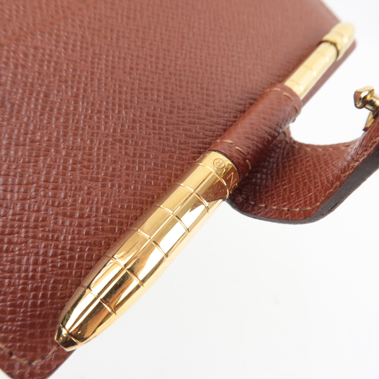 Louis Vuitton Monogram Agenda Mini Planner Cover R20007 TH0070 *Stylo Agenda Pen