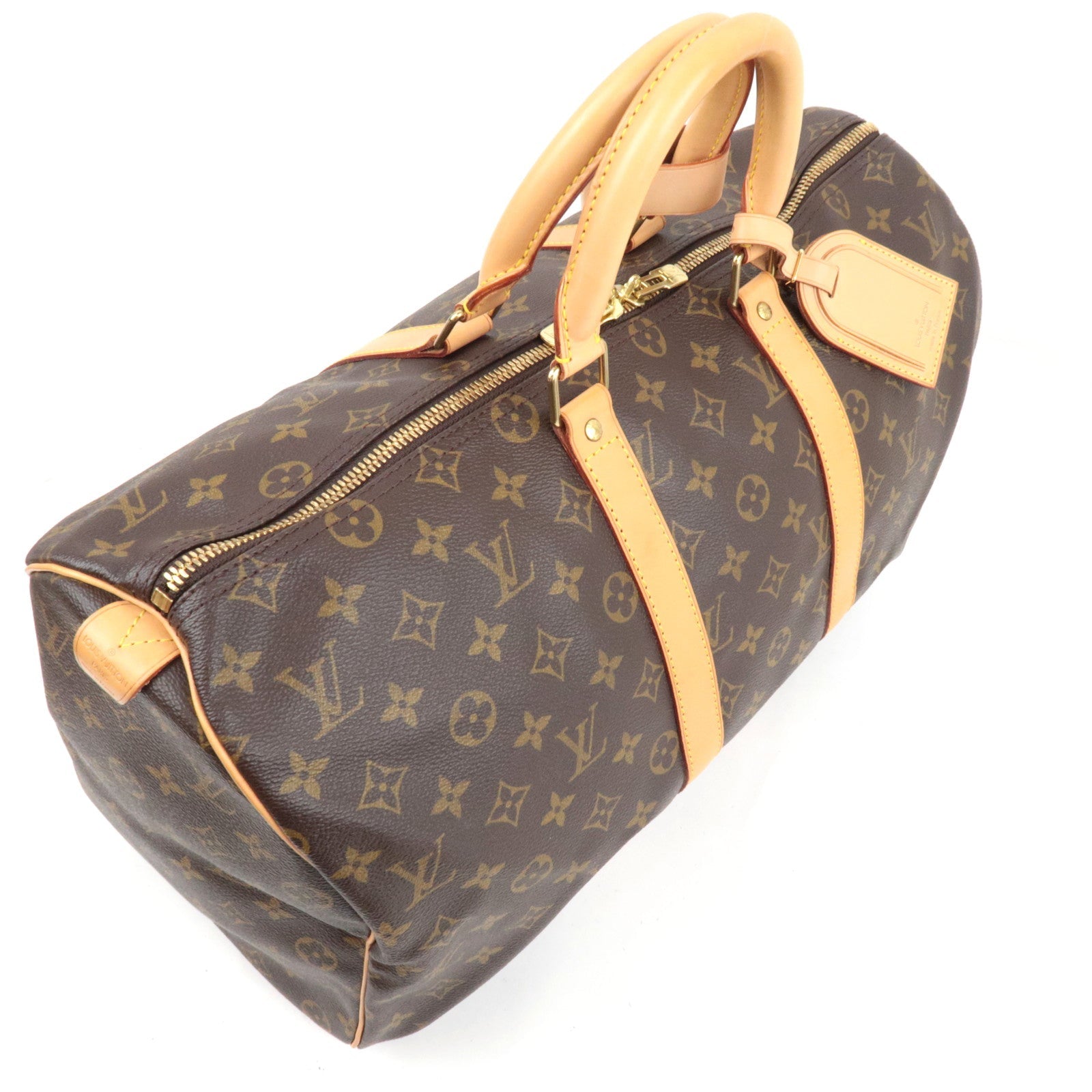 Louis Vuitton Monogram Keepall 45 Travel bag M41428 SP1918 *Name tag, Poignet
