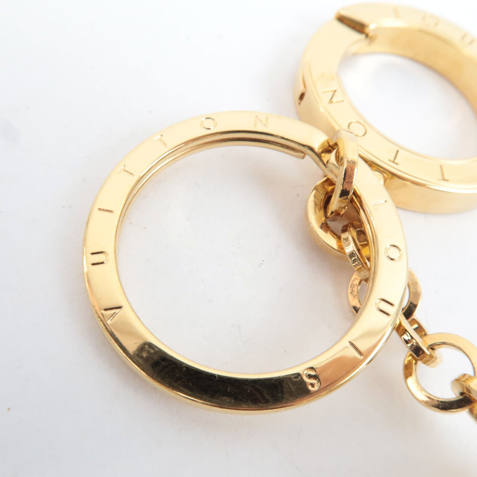 Louis Vuitton Porte Cles Swing Fringe Bag Charm Metal Gold M65215 CX0114