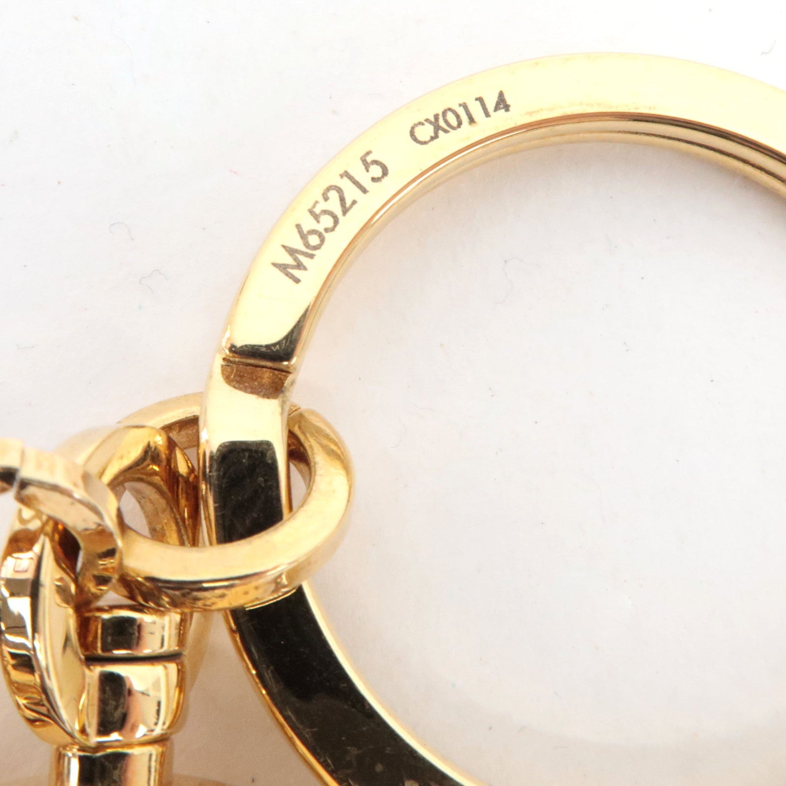 Louis Vuitton Porte Cles Swing Fringe Bag Charm Metal Gold M65215 CX0114