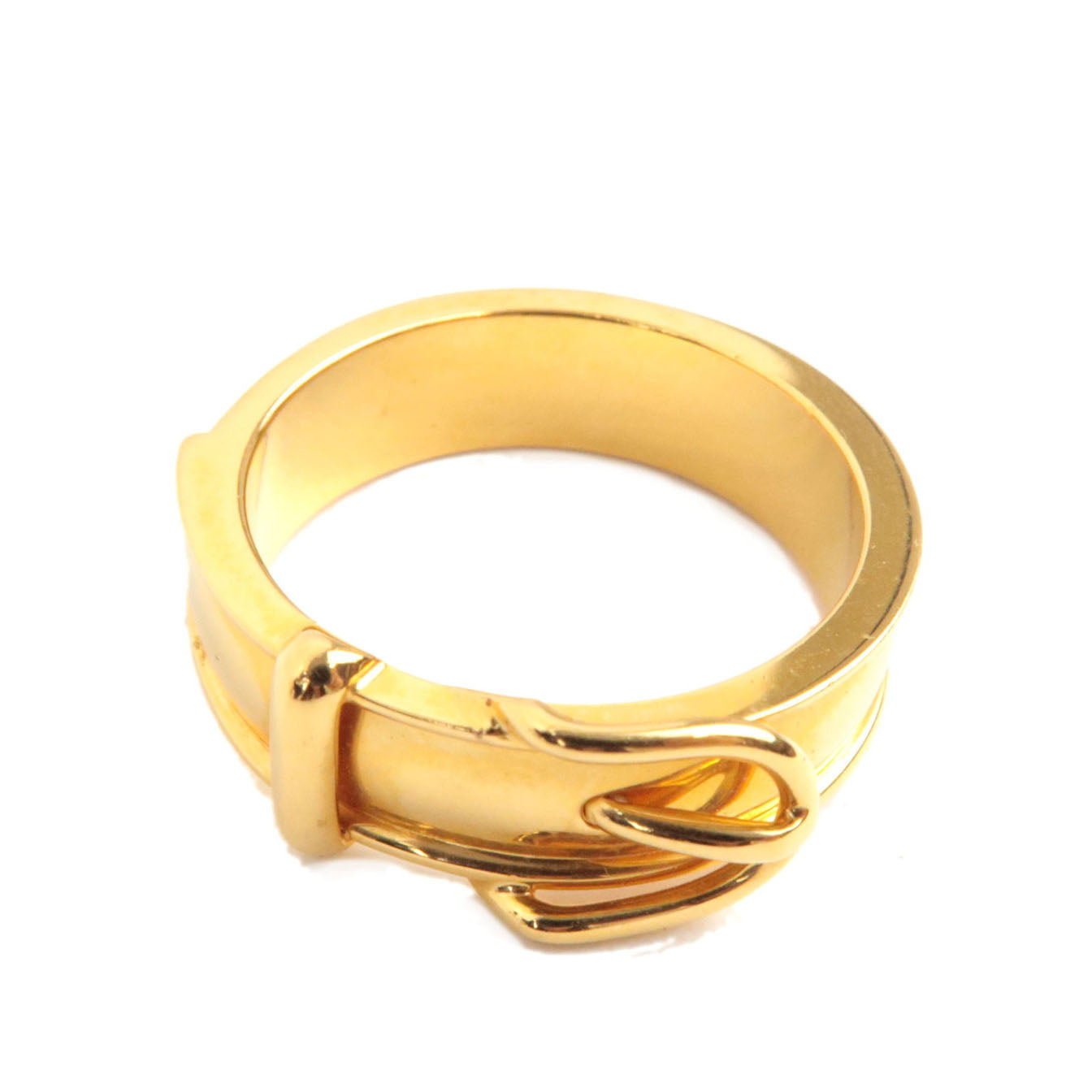 HERMES Ceinture Scarf Ring Metal Gold *Box78926