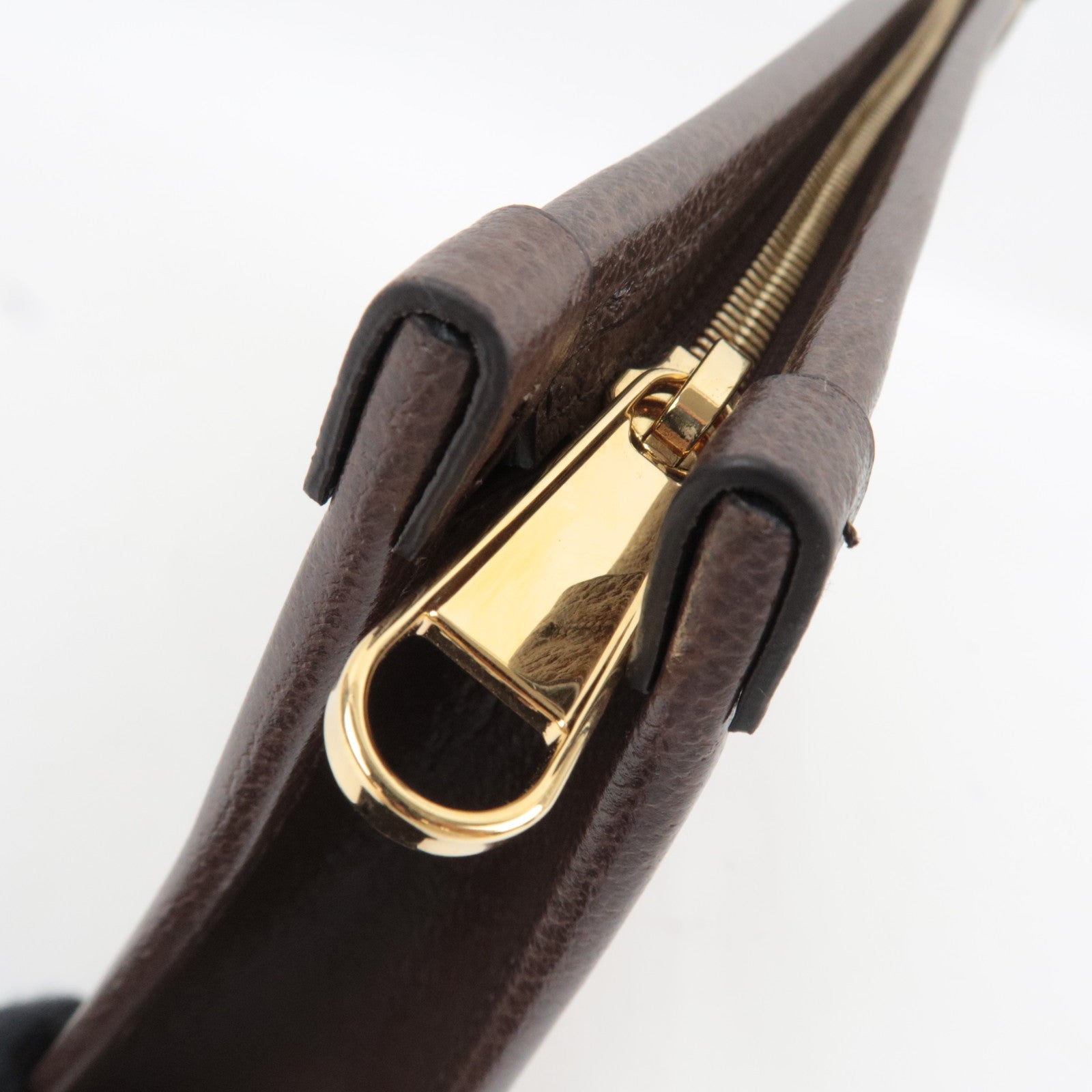 GUCCI Jumbo GG Clutch Bag Canvas Leather Beige Brown 699318 *Dust bag