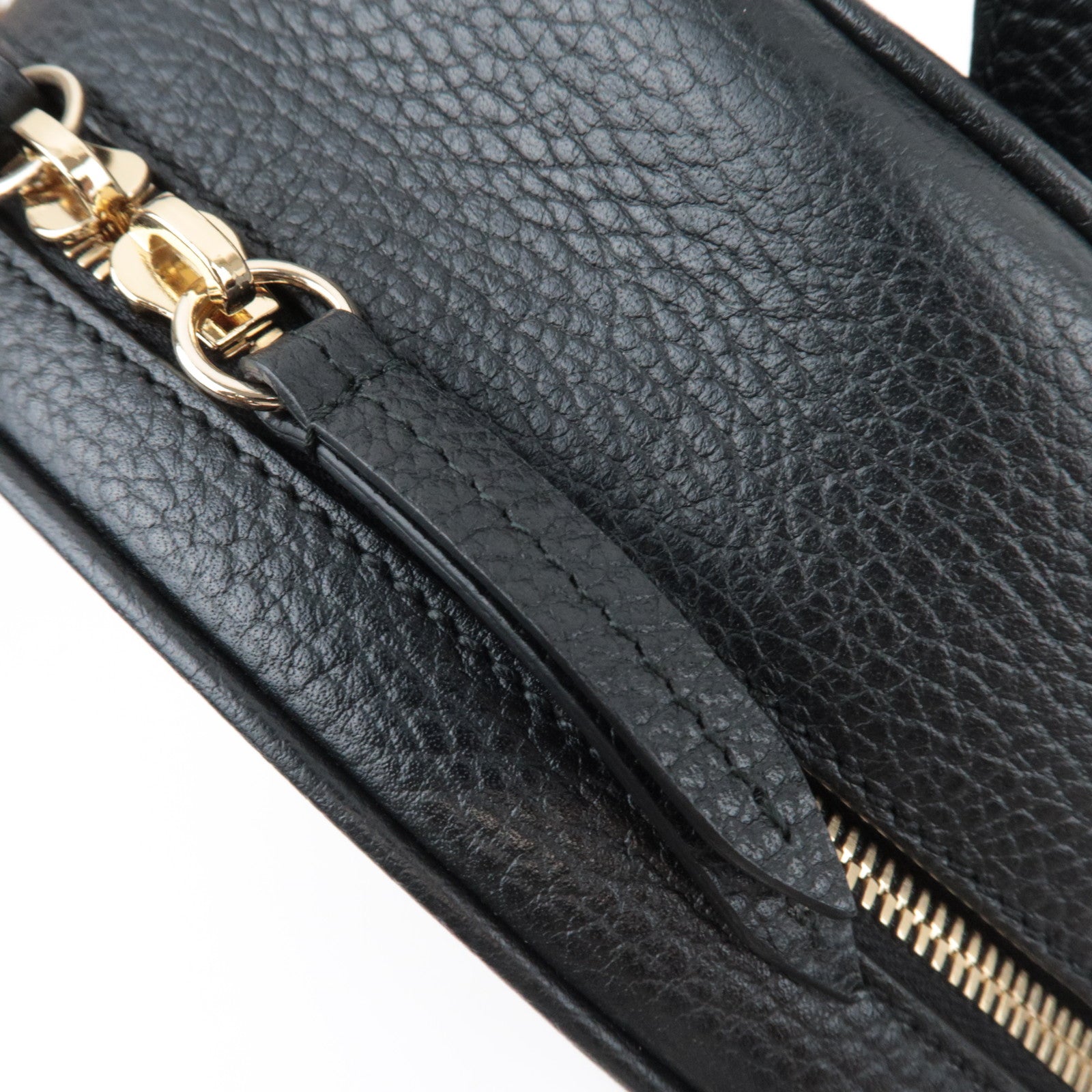 GUCCI Soho Interlocking G Backpack Leather Black 536192 *Dust bag