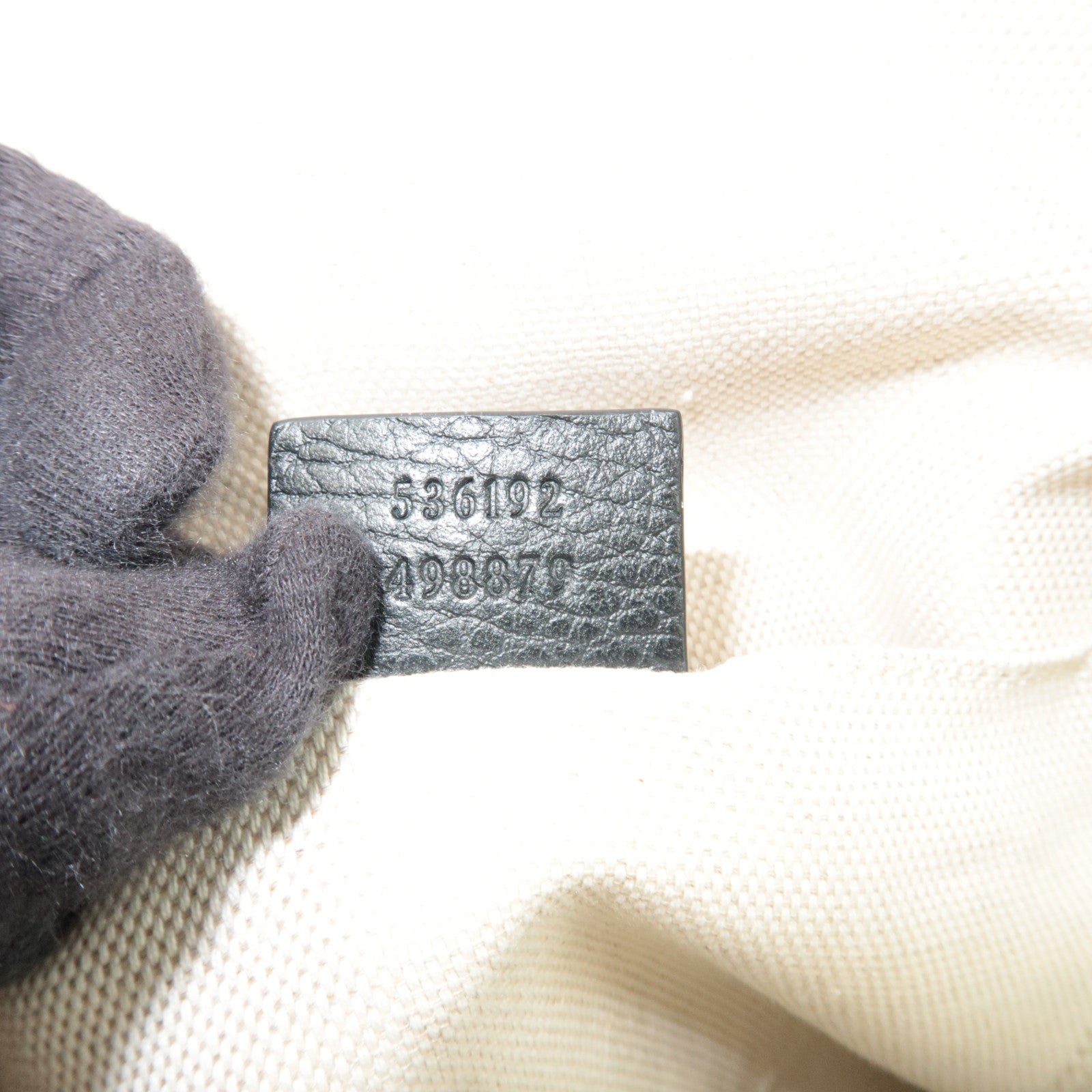 GUCCI Soho Interlocking G Backpack Leather Black 536192 *Dust bag