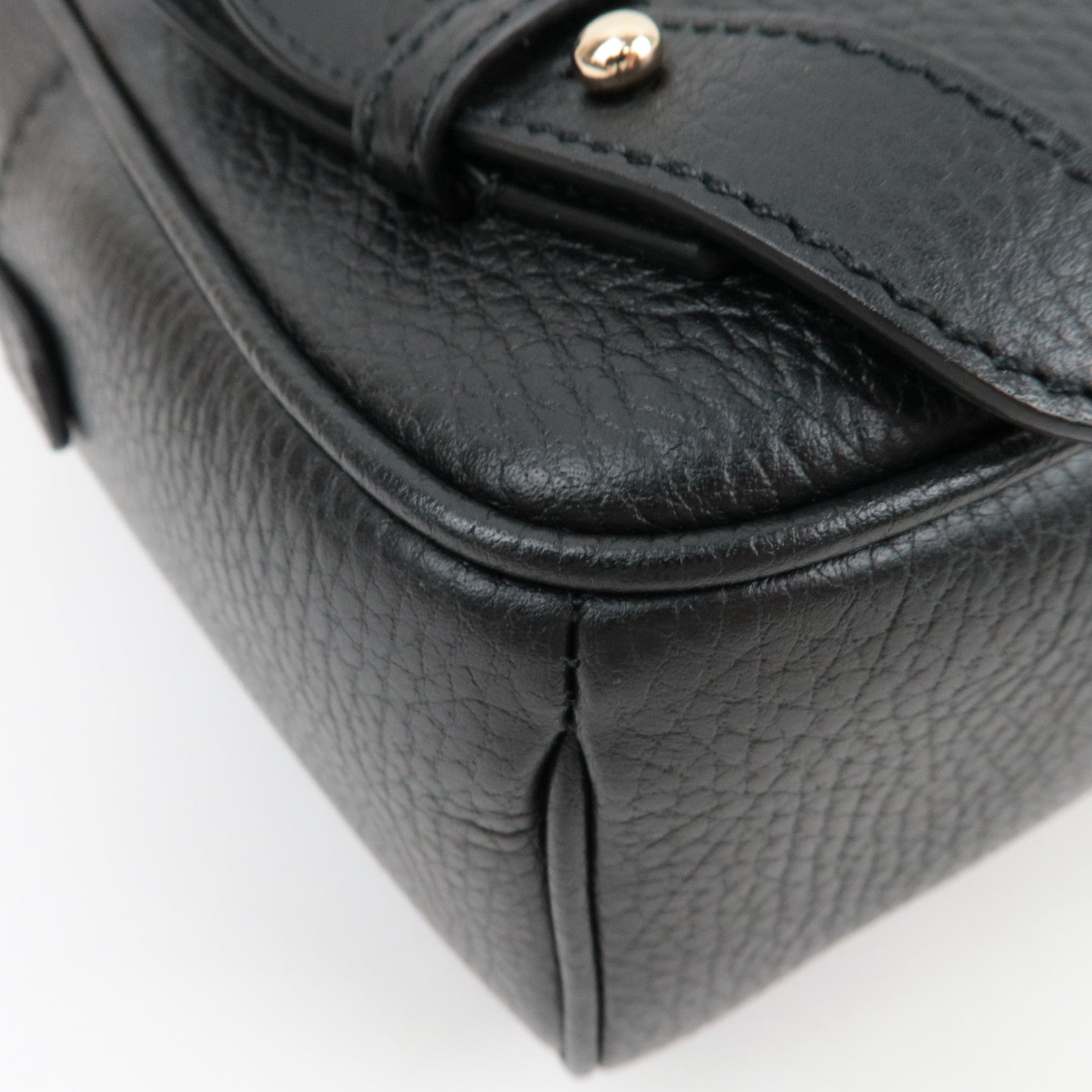 GUCCI Soho Interlocking G Backpack Leather Black 536192 *Dust bag