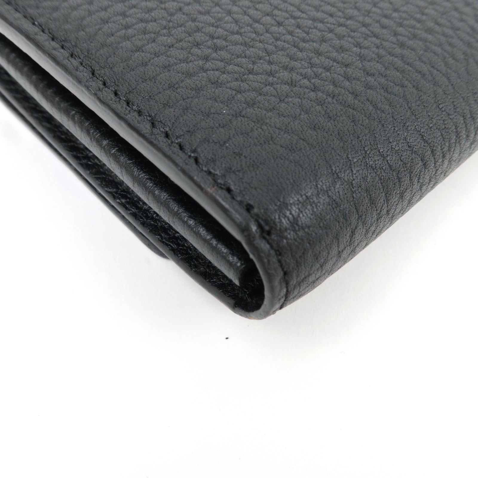 Louis Vuitton Portefeuille Capucines Long Wallet Taurillon Leather Black N90129 MI2168