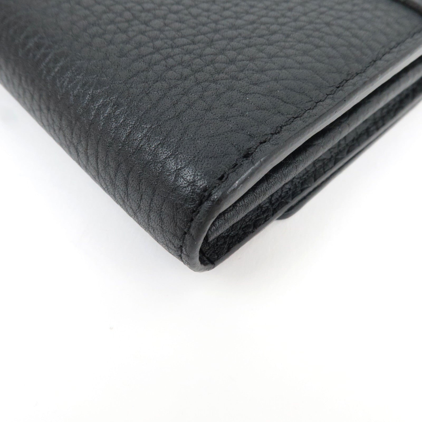 Louis Vuitton Portefeuille Capucines Long Wallet Taurillon Leather Black N90129 MI2168