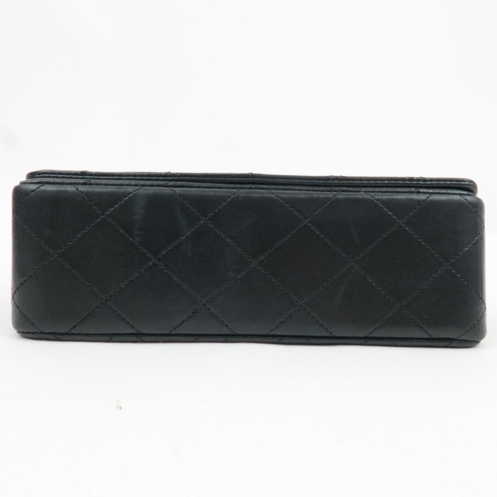 CHANEL Full Flap Mini Matelasse 19 Chain Shoulder Bag Lambskin Black Gold HDW A03571 1261062