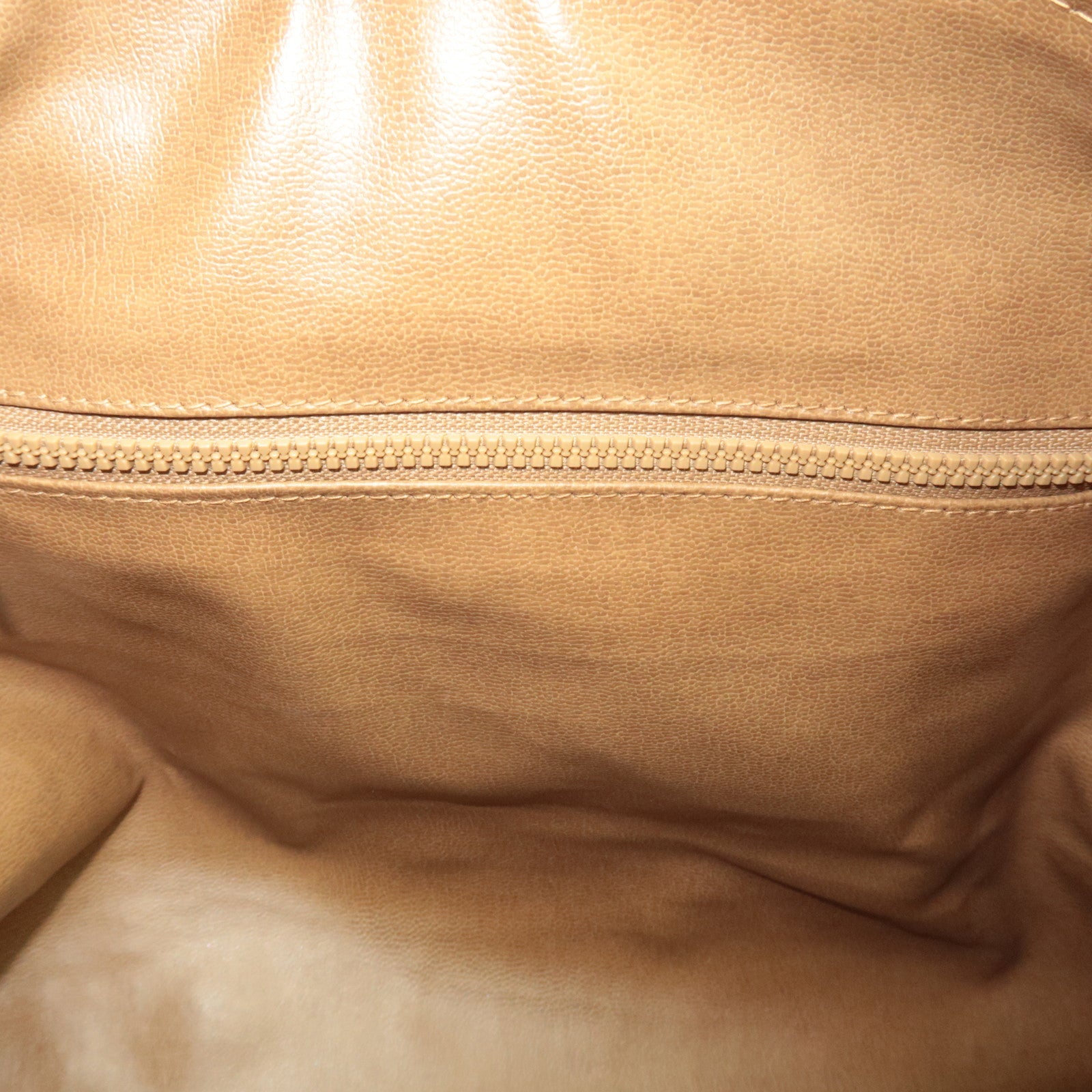 CELINE Macadam Boston Bag PVC Leather Beige Brown