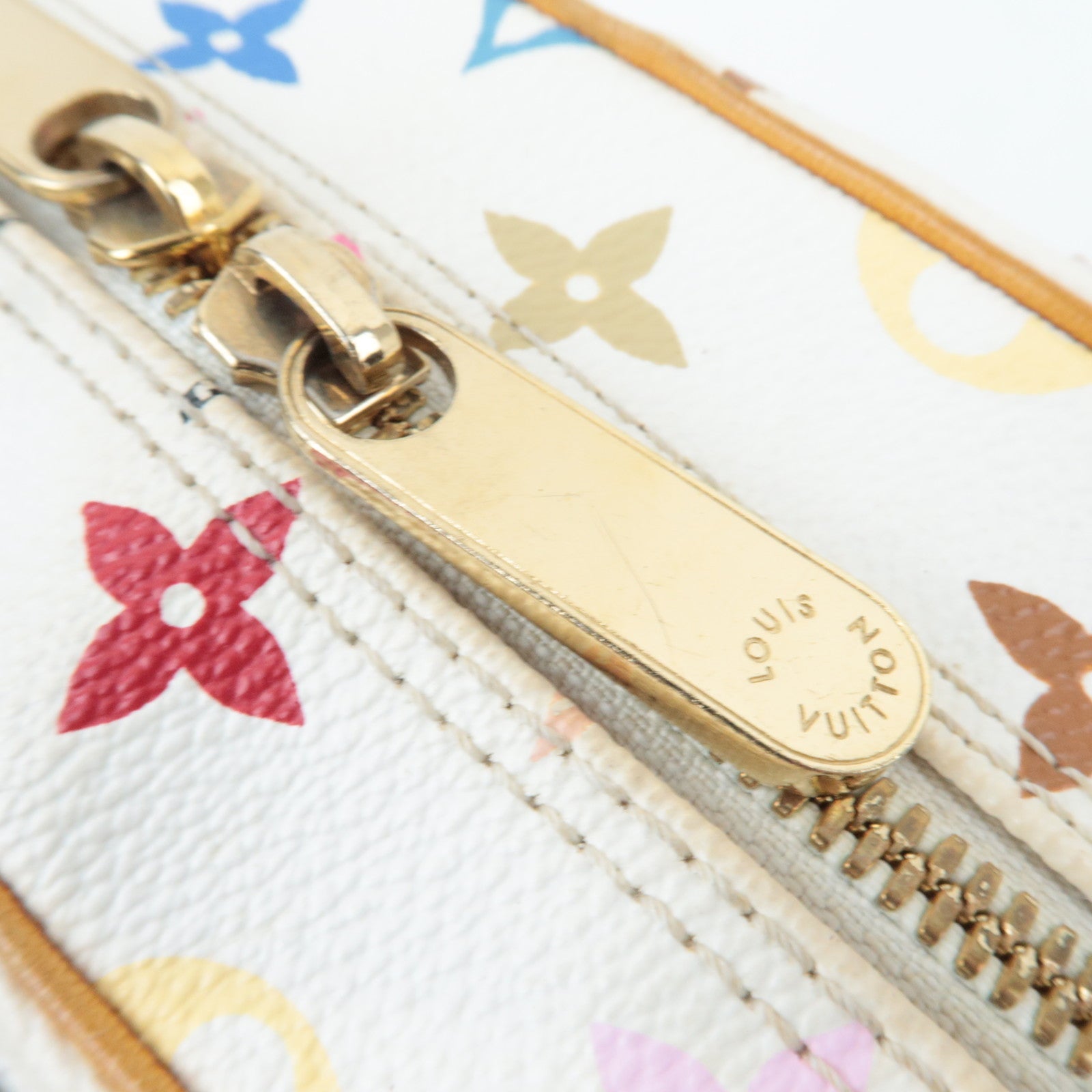 Louis Vuitton Monogram Multicolore Trouville Handbag Blanc M92663 SD0045