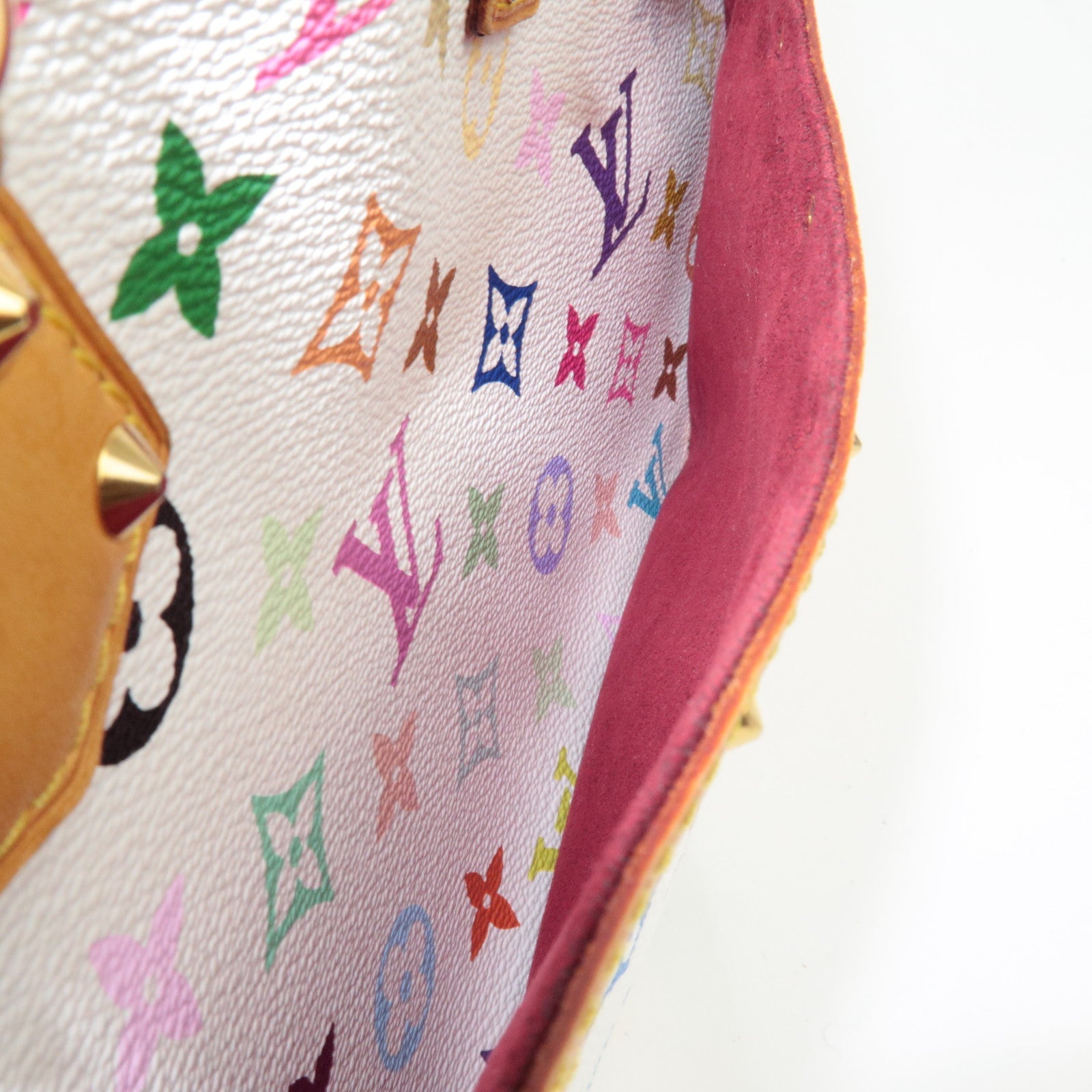 Louis Vuitton Monogram Multicolore Trouville Handbag Blanc M92663 SD0045