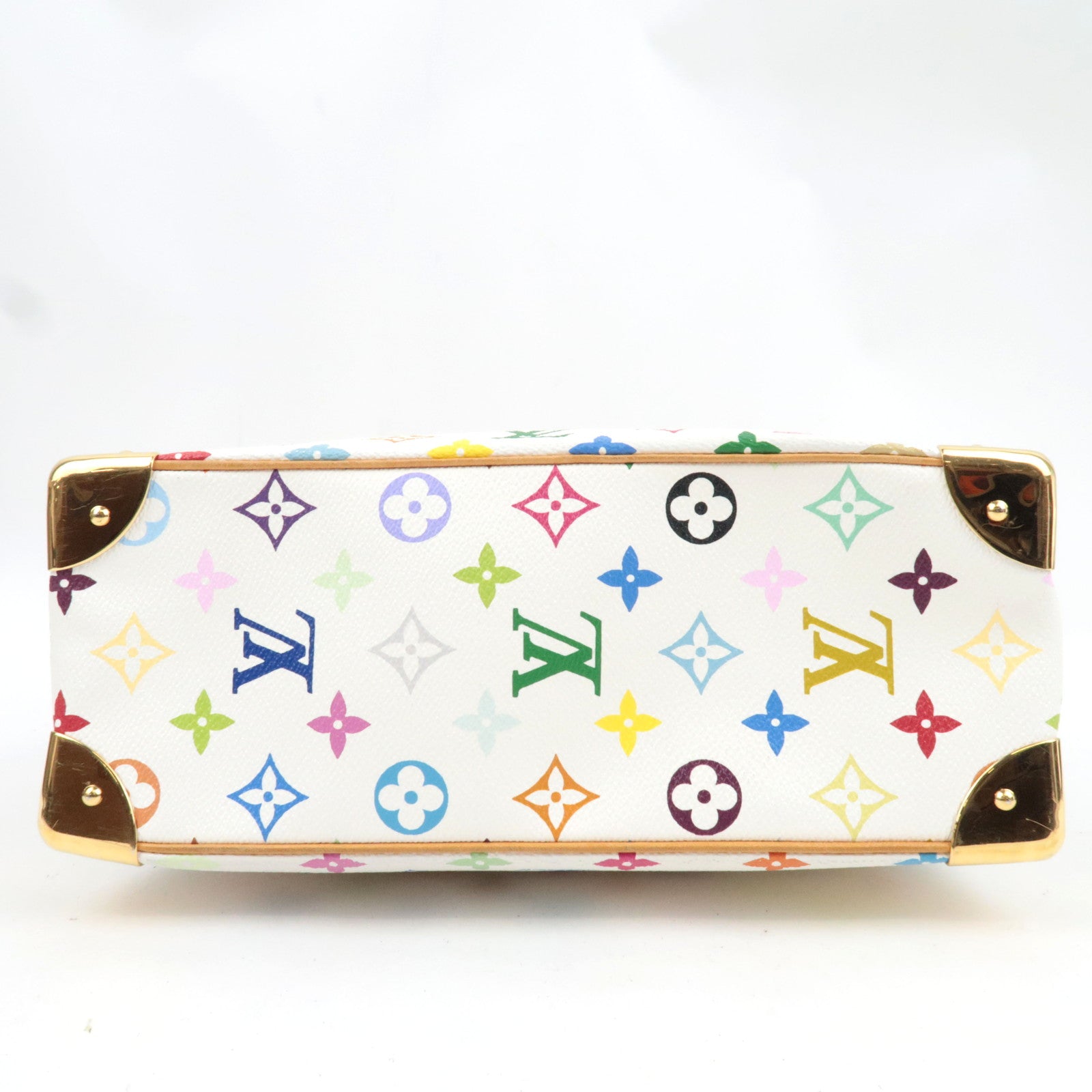 Louis Vuitton Monogram Multicolore Trouville Handbag Blanc M92663 SD0045