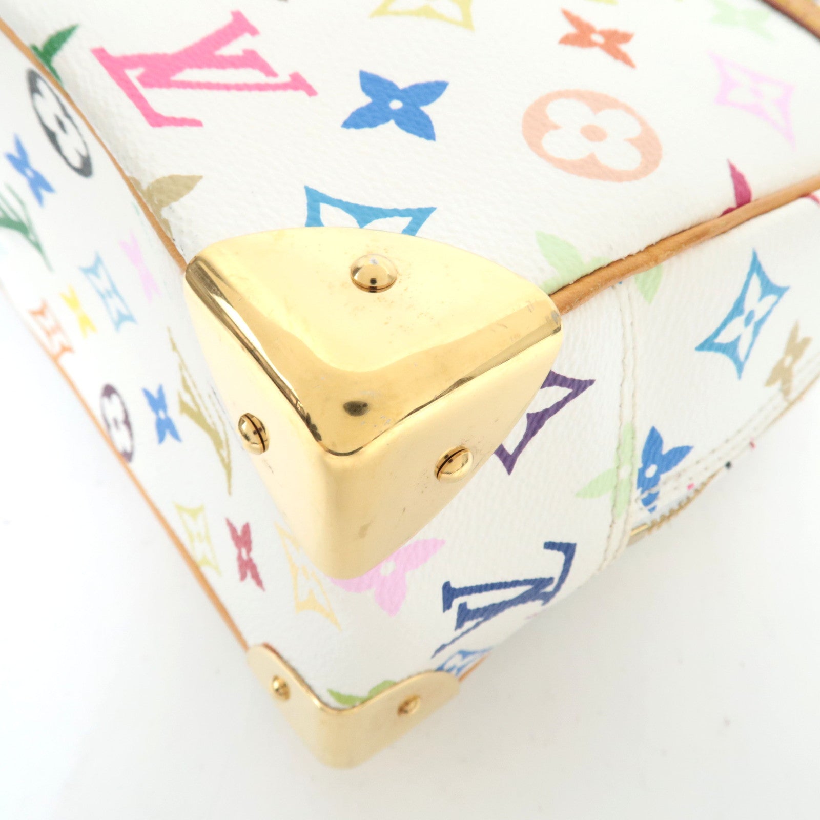 Louis Vuitton Monogram Multicolore Trouville Handbag Blanc M92663 SD0045