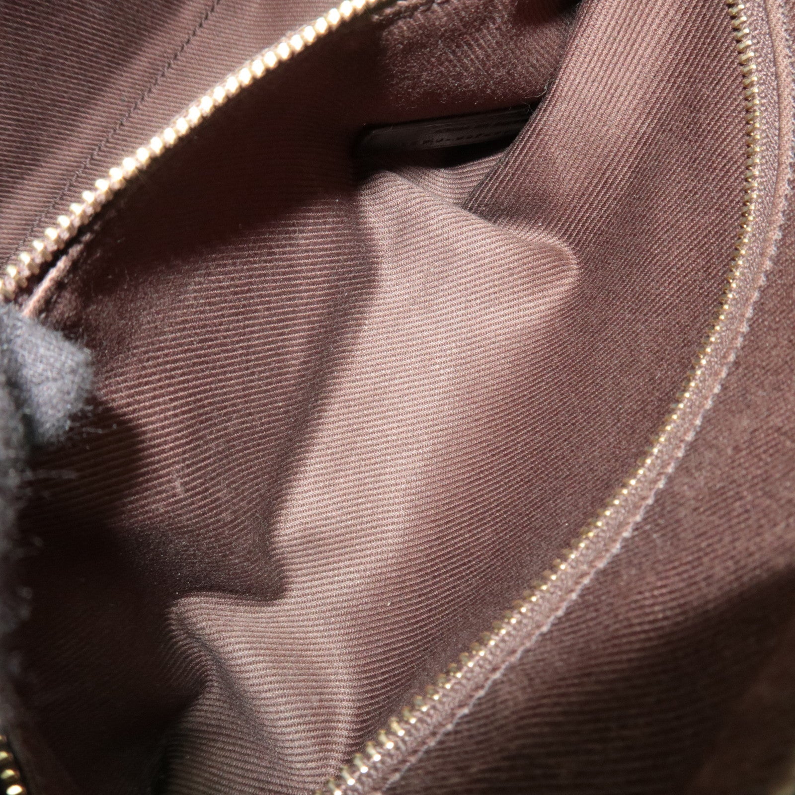 Saint Laurent Monogram Shoulder Bag PVC Leather Brown 667490