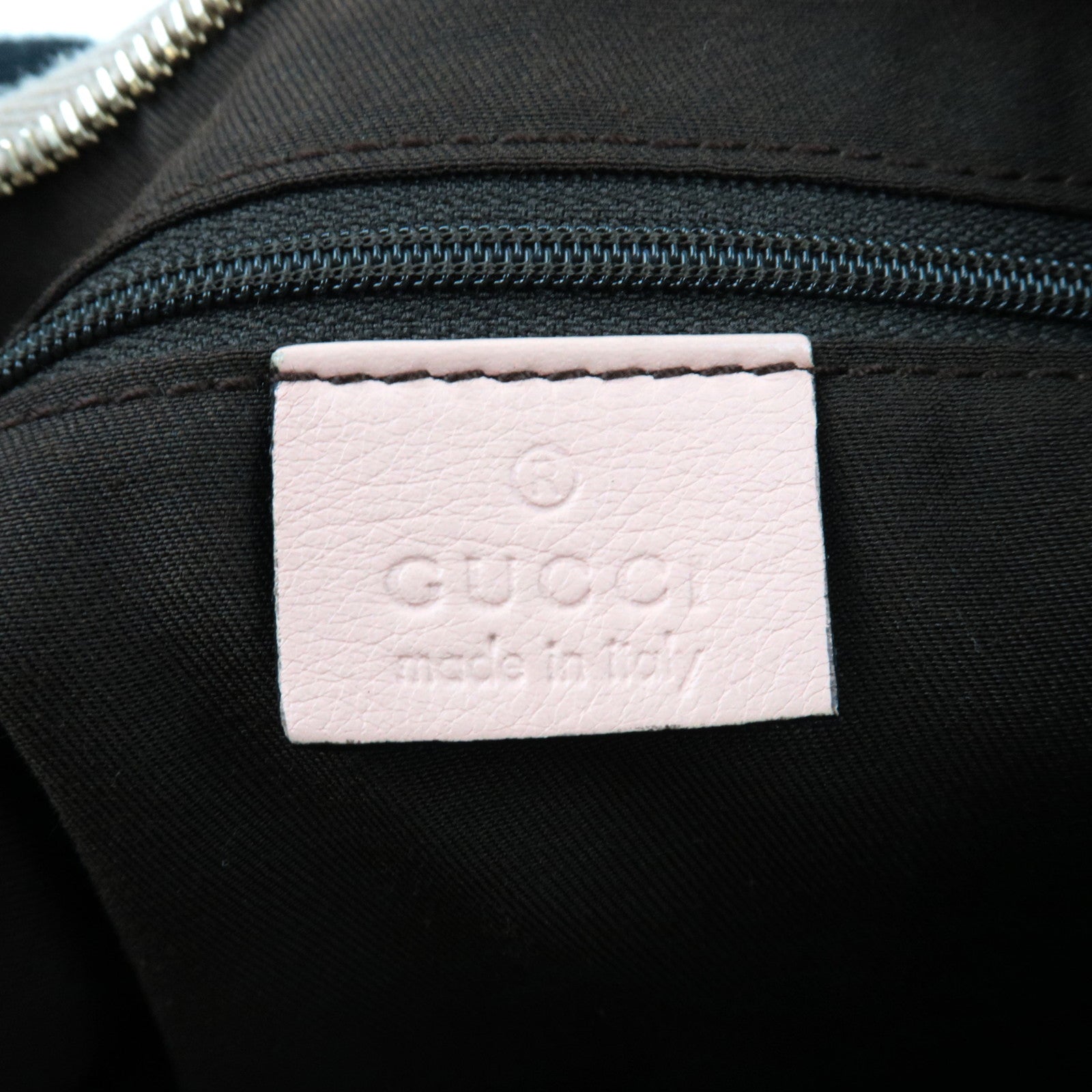 GUCCI Abby One Shoulder Bag GG Canvas Leather Beige Pink 190525 *Dust bag