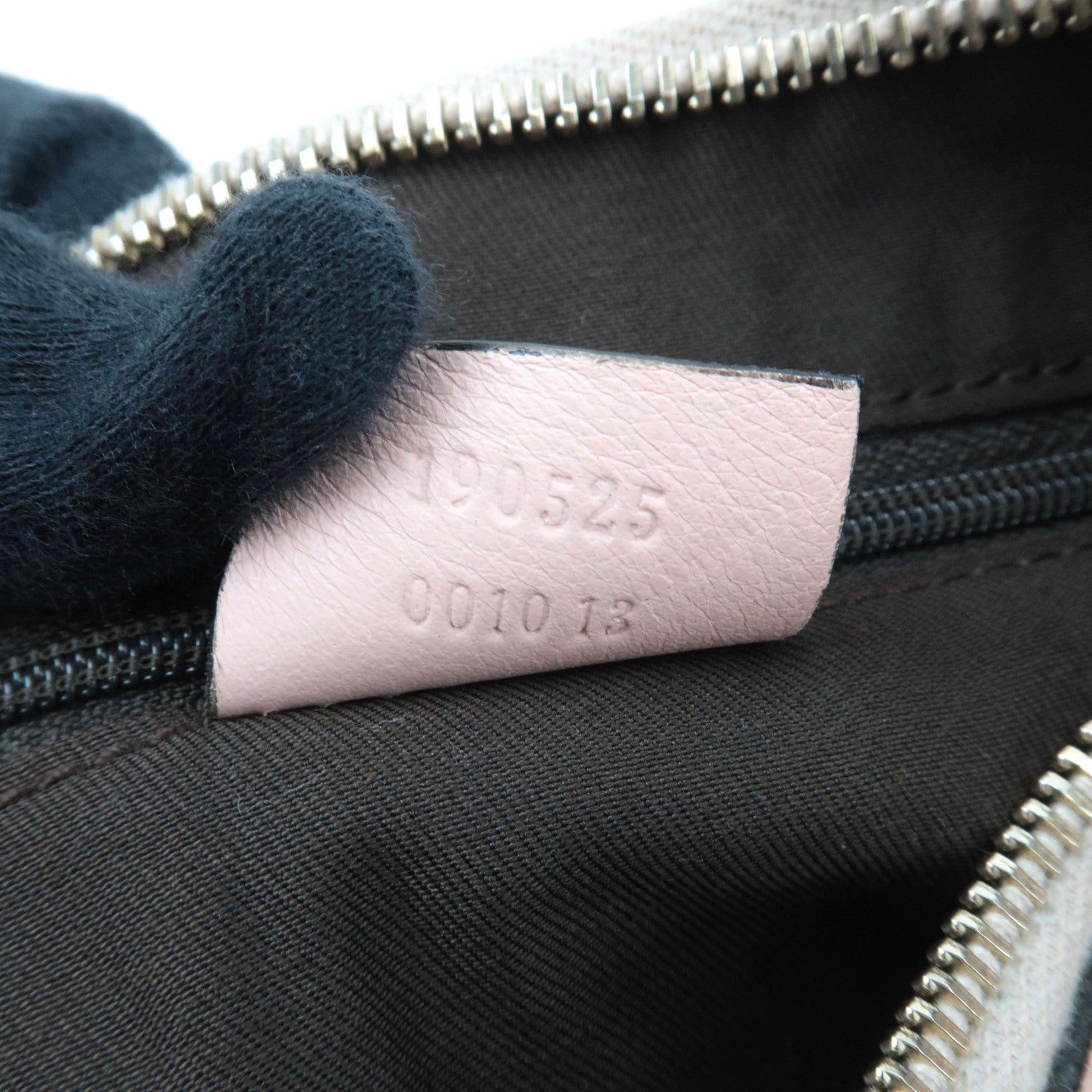 GUCCI Abby One Shoulder Bag GG Canvas Leather Beige Pink 190525 *Dust bag