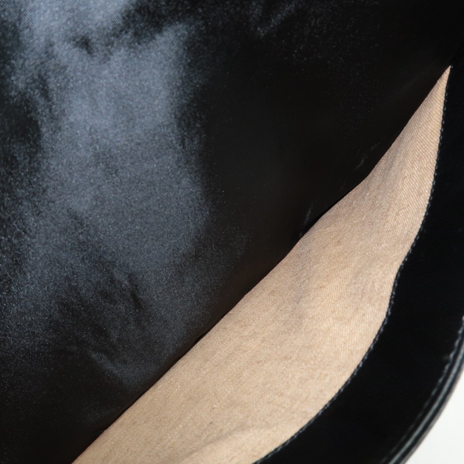 FENDI F Logo Tote Bag Nylon Leather Black