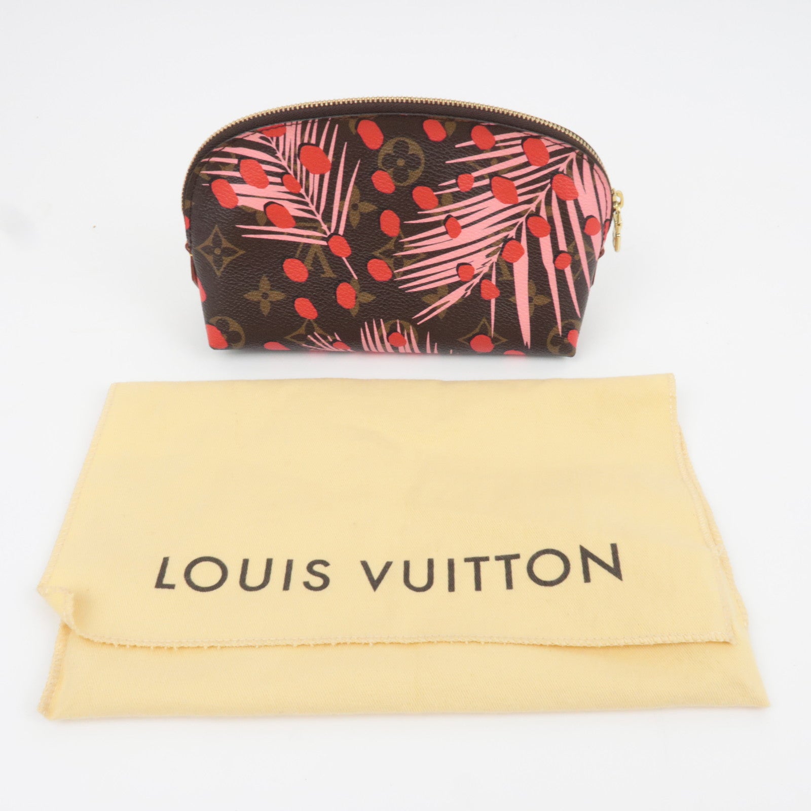 Louis Vuitton Monogram Jungle Dot Pochette Cosmetic M41425 SR1116 *Dust bag