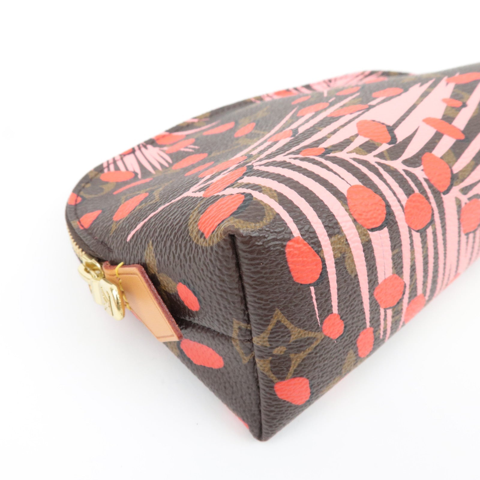 Louis Vuitton Monogram Jungle Dot Pochette Cosmetic M41425 SR1116 *Dust bag