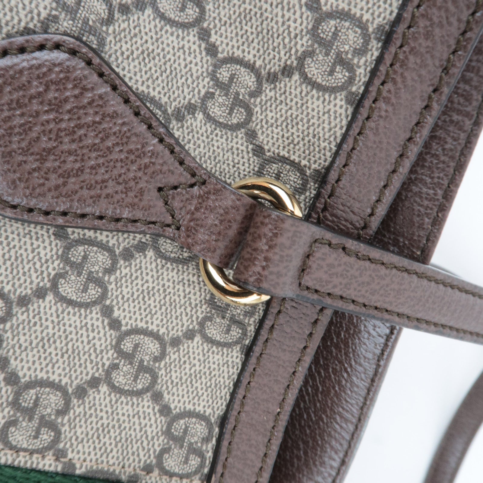 GUCCI Sherry Ophidia Medium Tote Bag GG Supreme Leather Beige Brown 631685