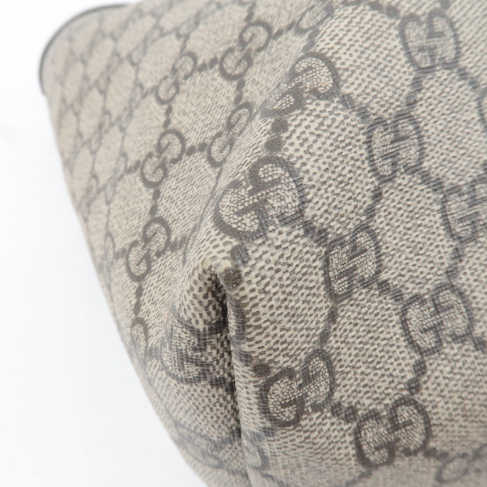 GUCCI Sherry Ophidia Medium Tote Bag GG Supreme Leather Beige Brown 631685