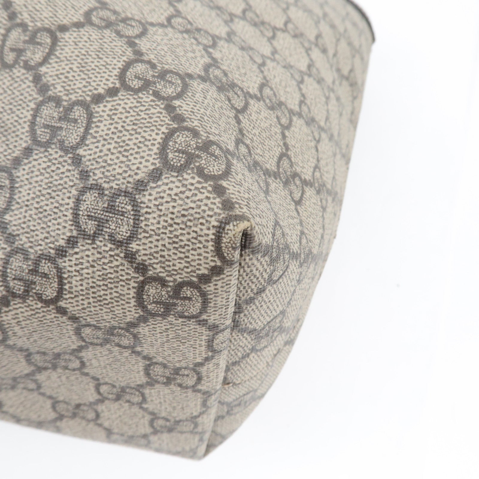 GUCCI Sherry Ophidia Medium Tote Bag GG Supreme Leather Beige Brown 631685