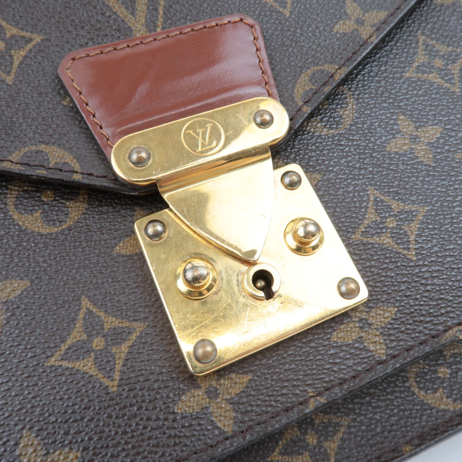 Louis Vuitton Monogram Monceau 2Way Handbag M51185 A20954 *Strap, Key