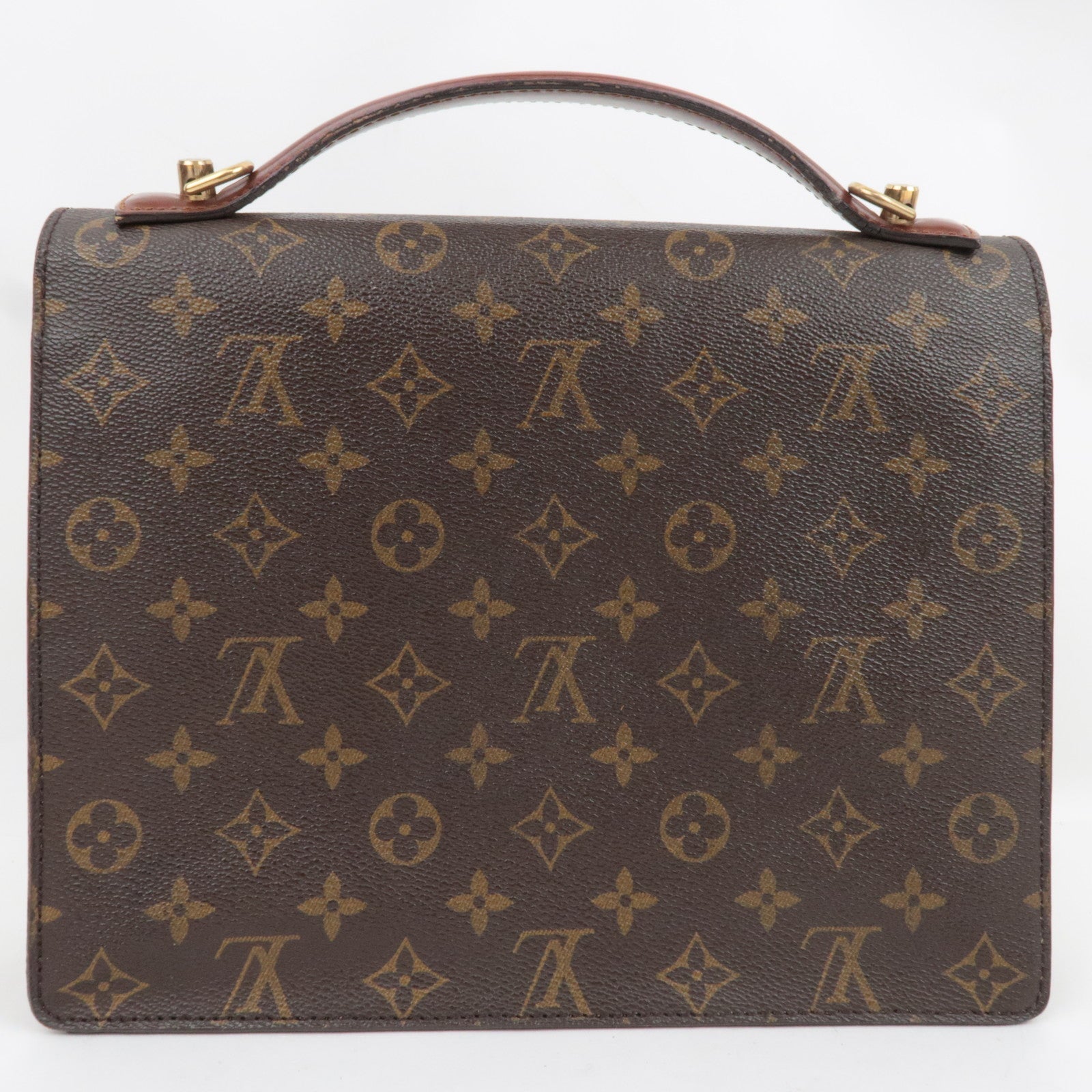Louis Vuitton Monogram Monceau 2Way Handbag M51185 A20954 *Strap, Key