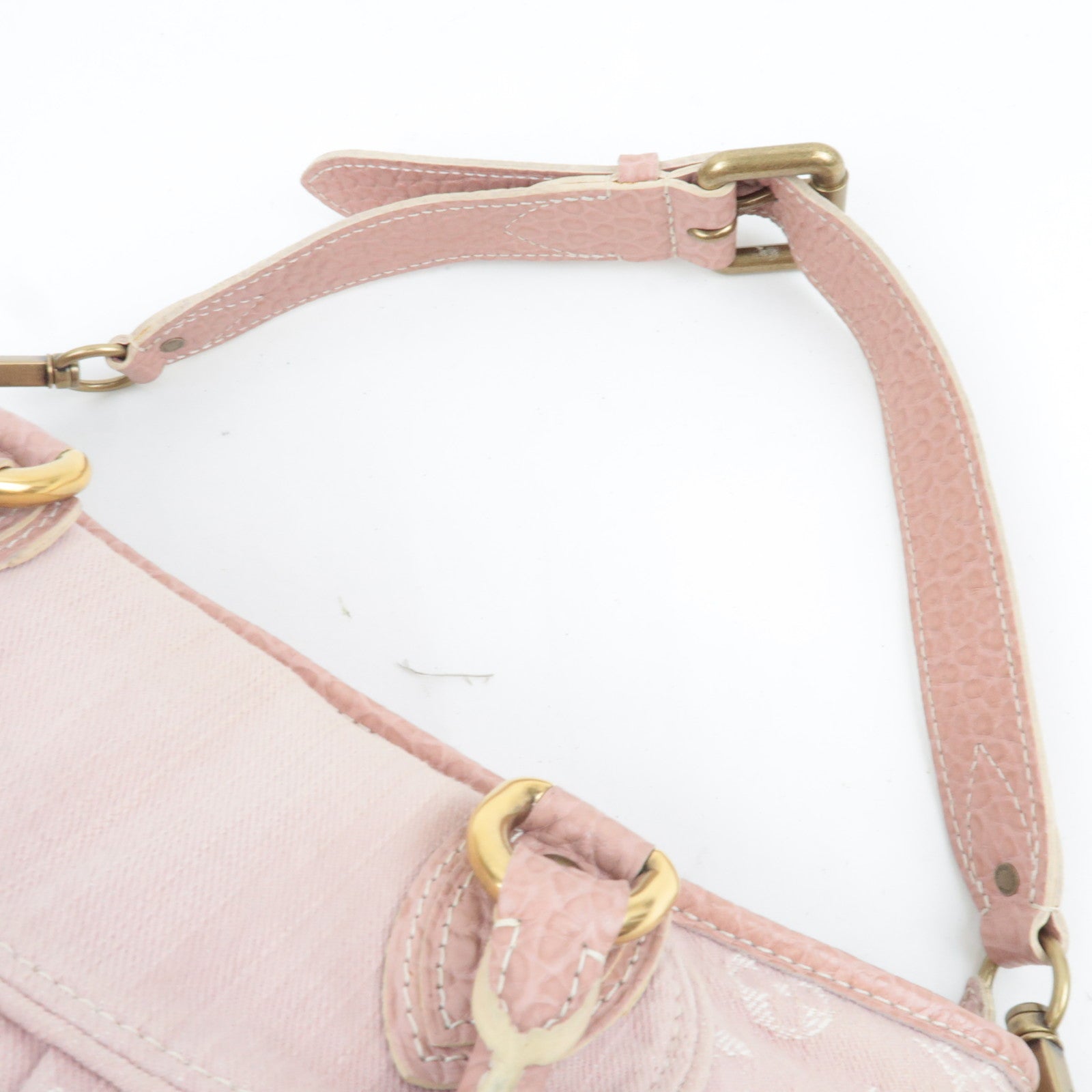 Louis Vuitton Monogram Denim Neo Cabby MM 2Way Handbag Rose M95836 TH0089 *Strap