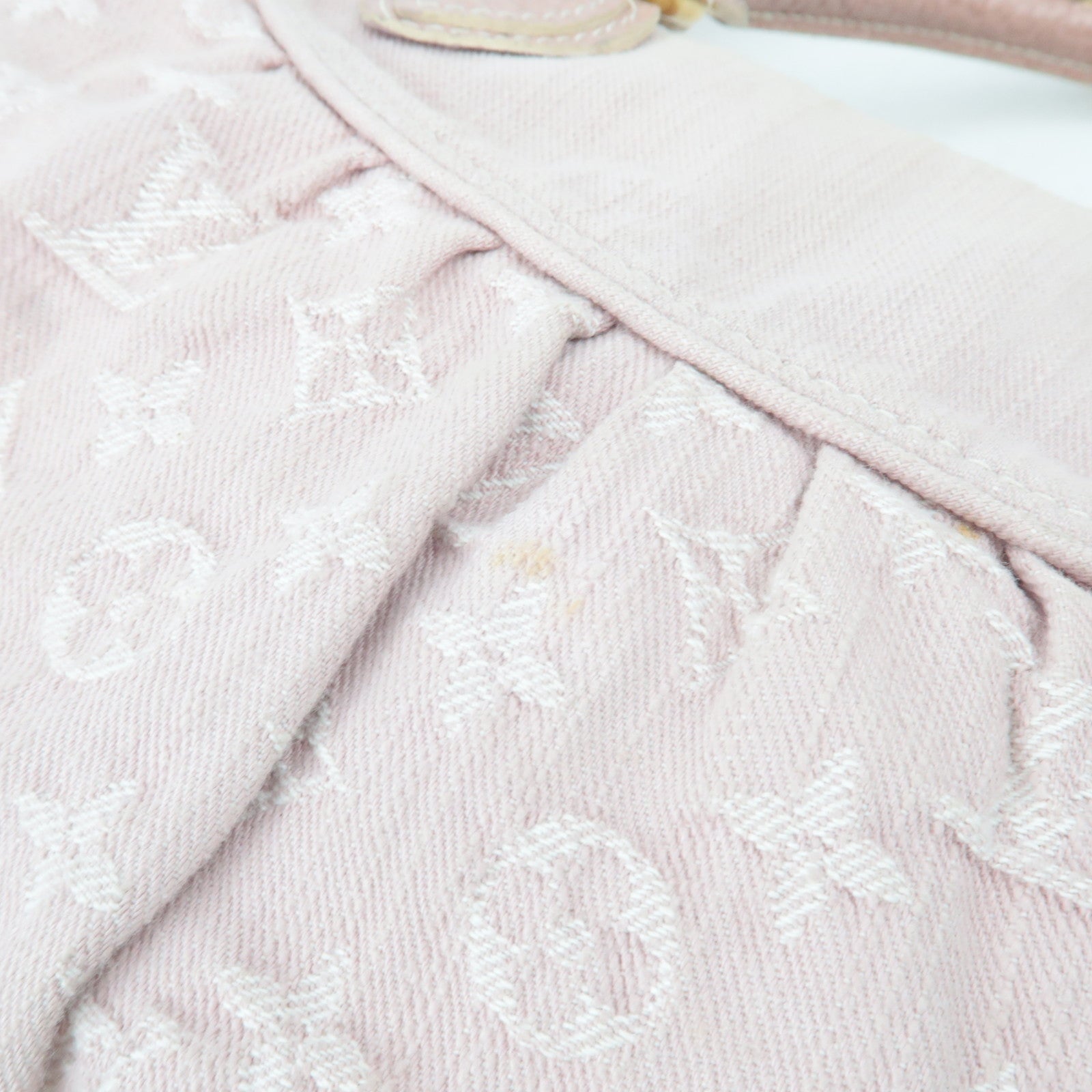 Louis Vuitton Monogram Denim Neo Cabby MM 2Way Handbag Rose M95836 TH0089 *Strap