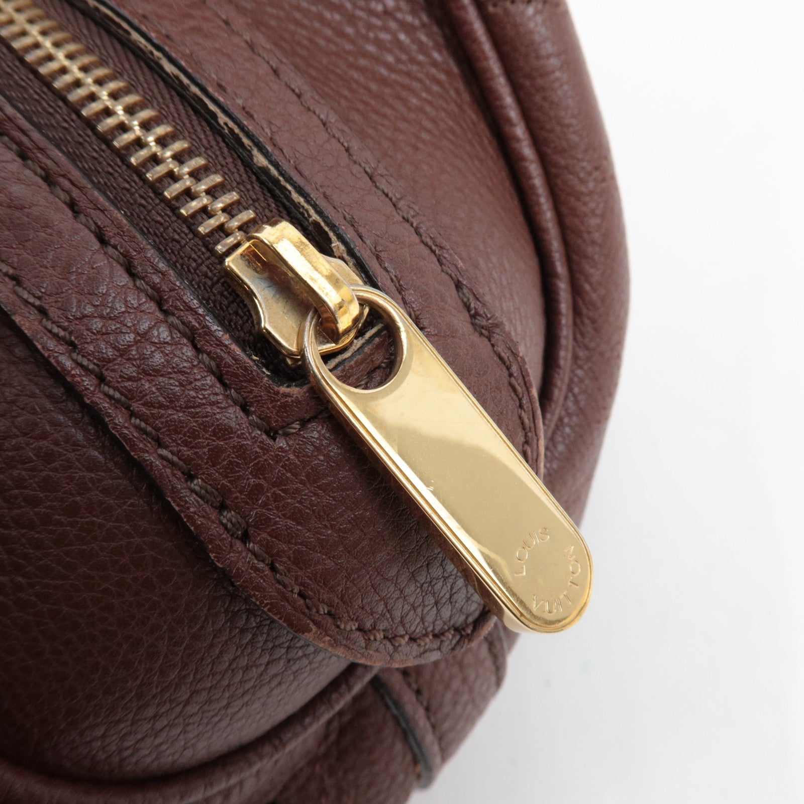 Louis Vuitton Monogram Mahina Lunar GM Shoulder Bag Acajou M95970 TH2099 *Dust bag