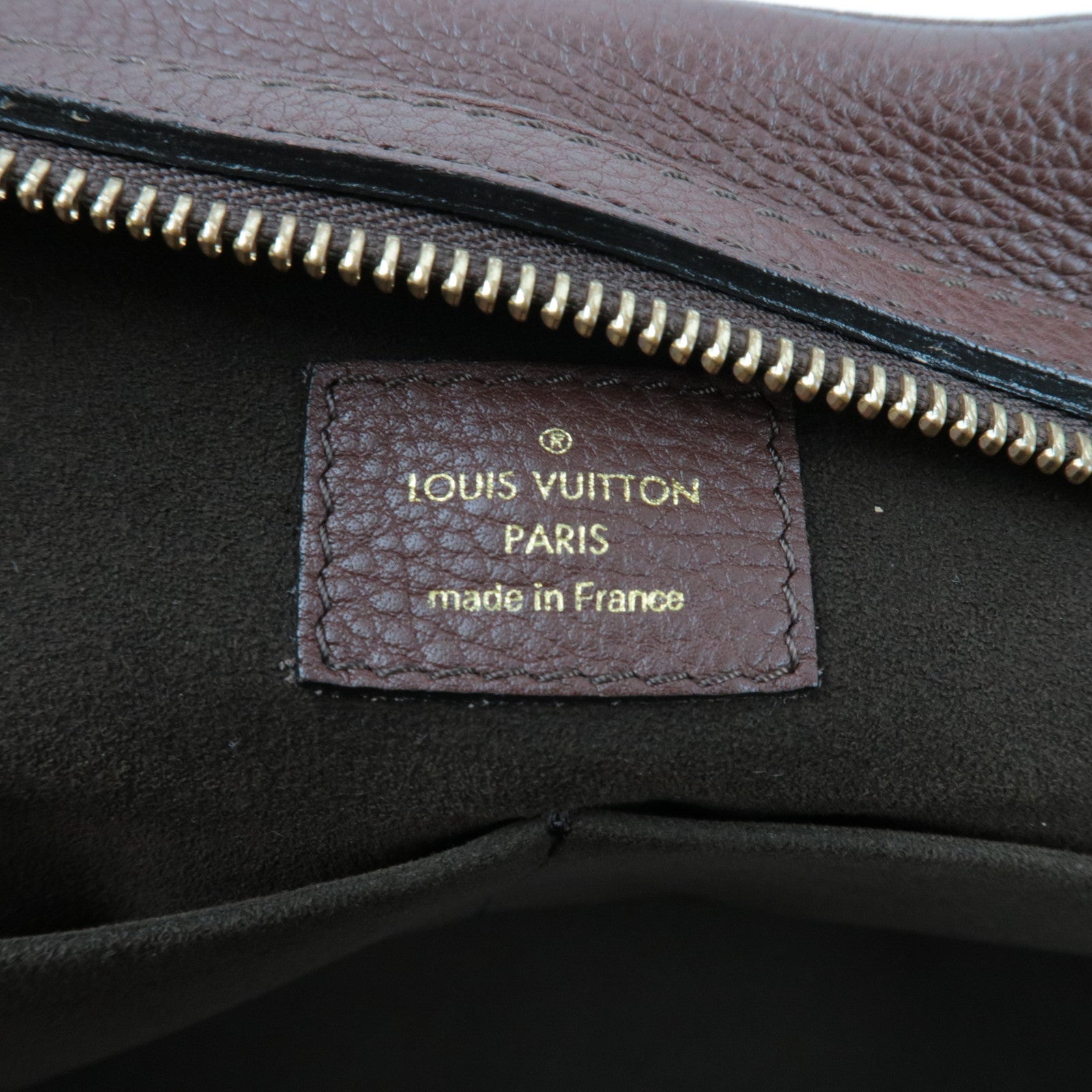 Louis Vuitton Monogram Mahina Lunar GM Shoulder Bag Acajou M95970 TH2099 *Dust bag