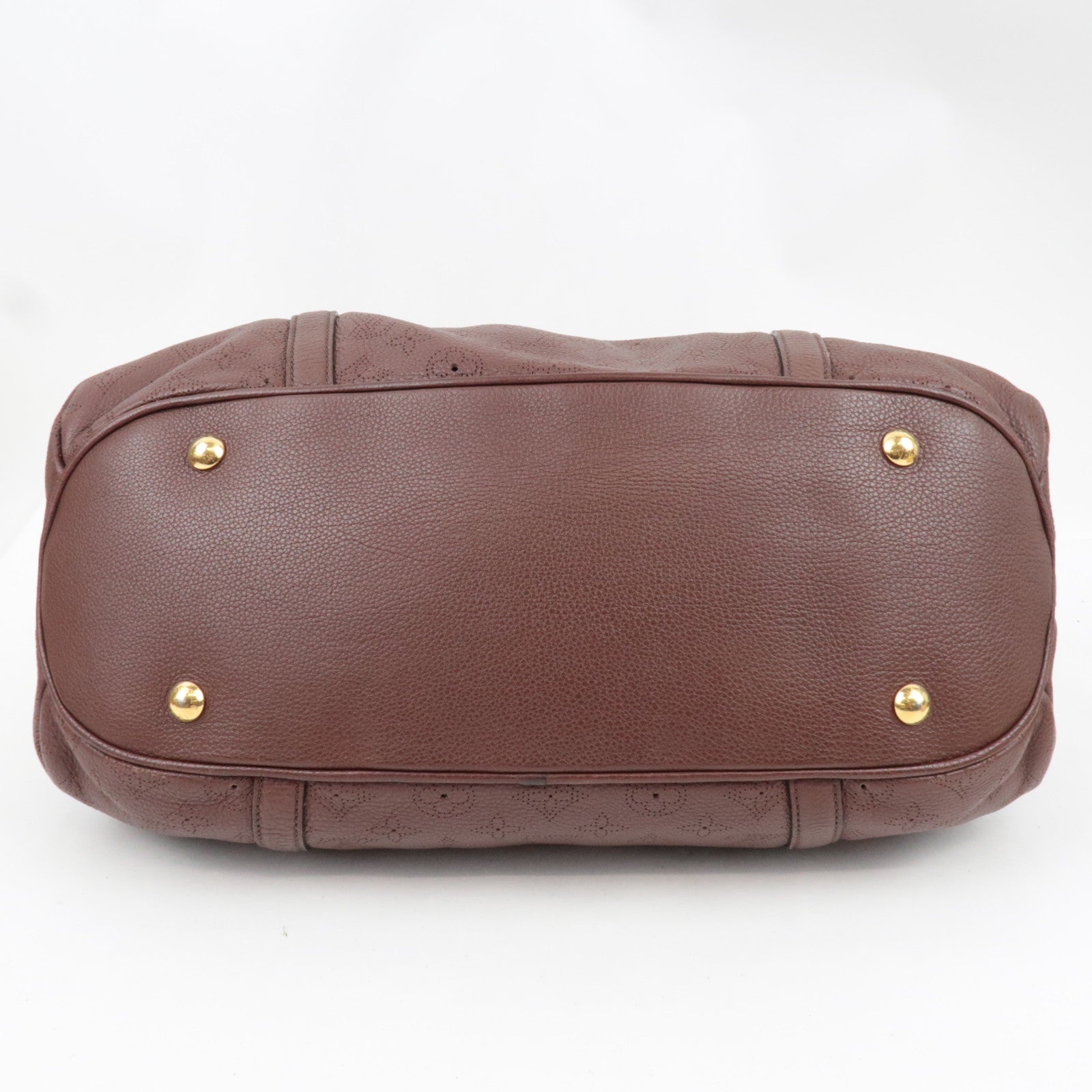 Louis Vuitton Monogram Mahina Lunar GM Shoulder Bag Acajou M95970 TH2099 *Dust bag