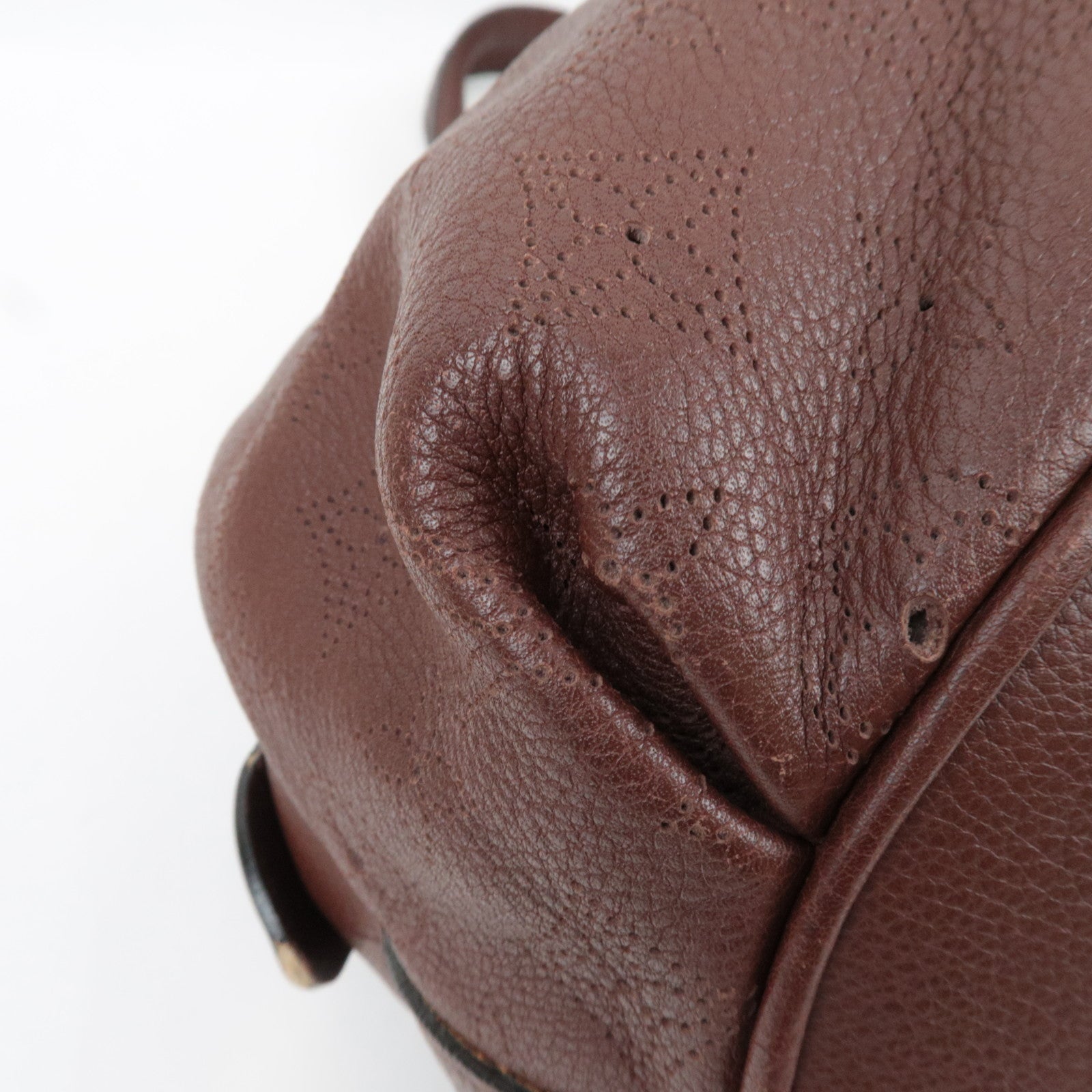 Louis Vuitton Monogram Mahina Lunar GM Shoulder Bag Acajou M95970 TH2099 *Dust bag