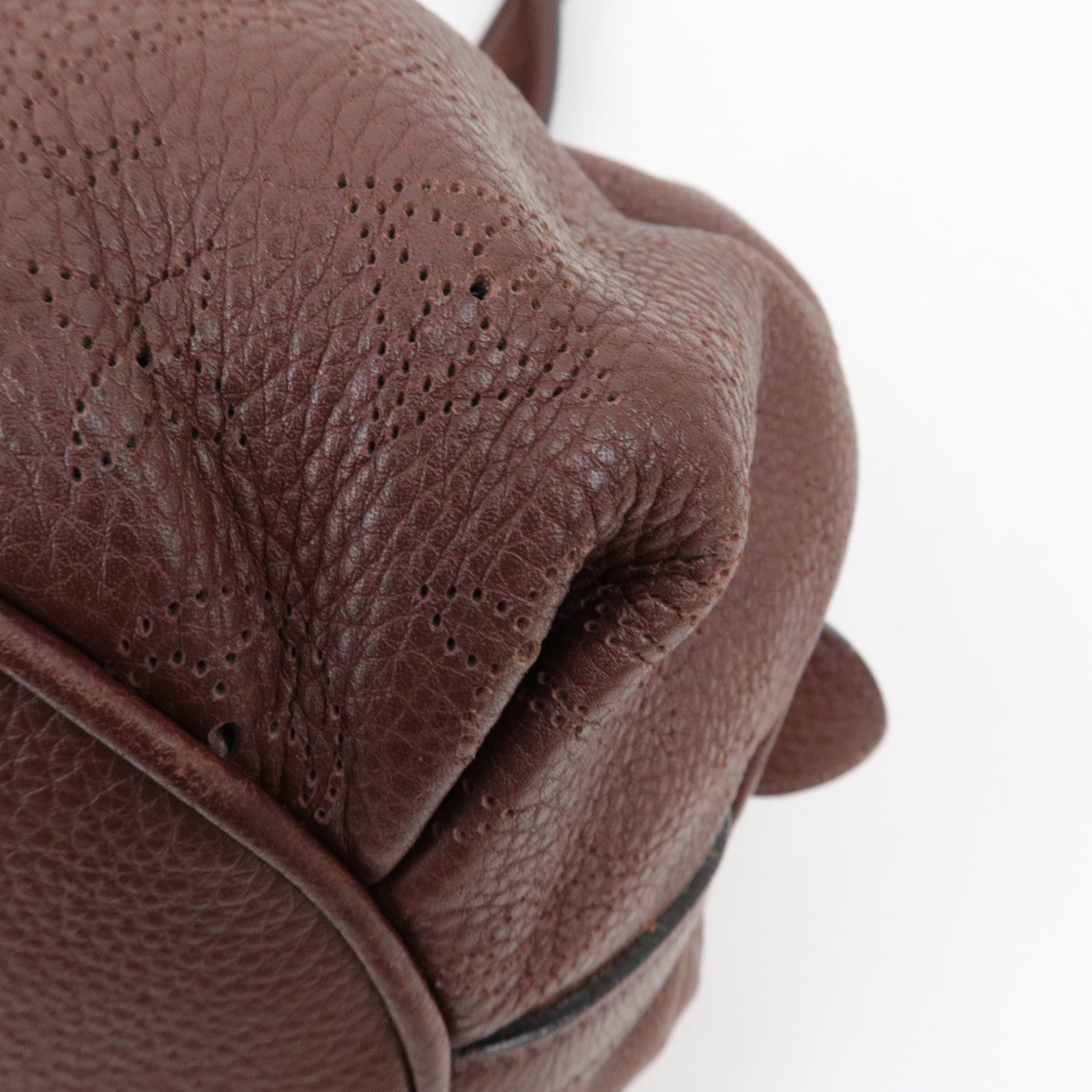 Louis Vuitton Monogram Mahina Lunar GM Shoulder Bag Acajou M95970 TH2099 *Dust bag