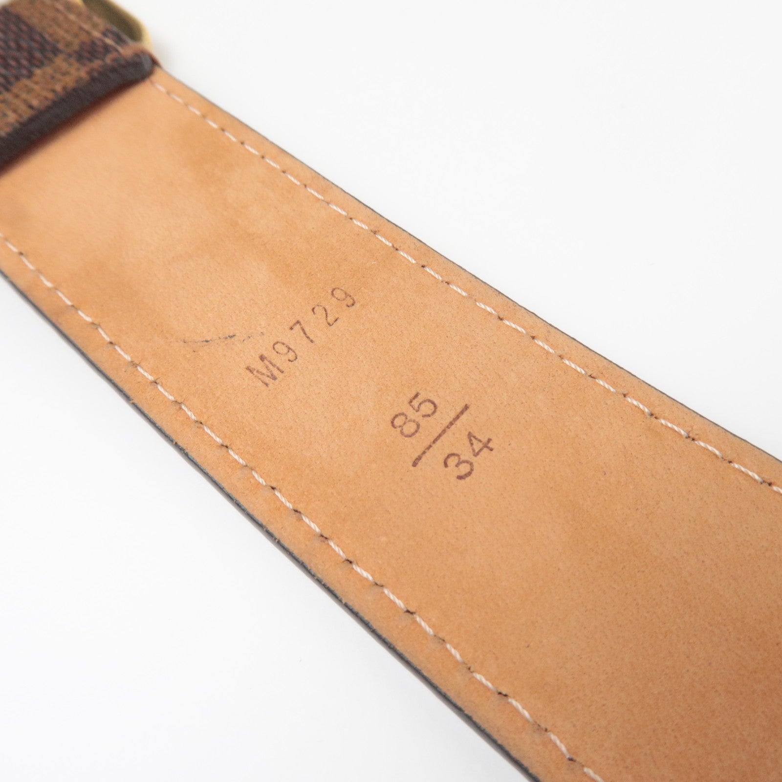 Louis Vuitton Damier Ceinture Tresor Belt 85/34 M9729 CT4191