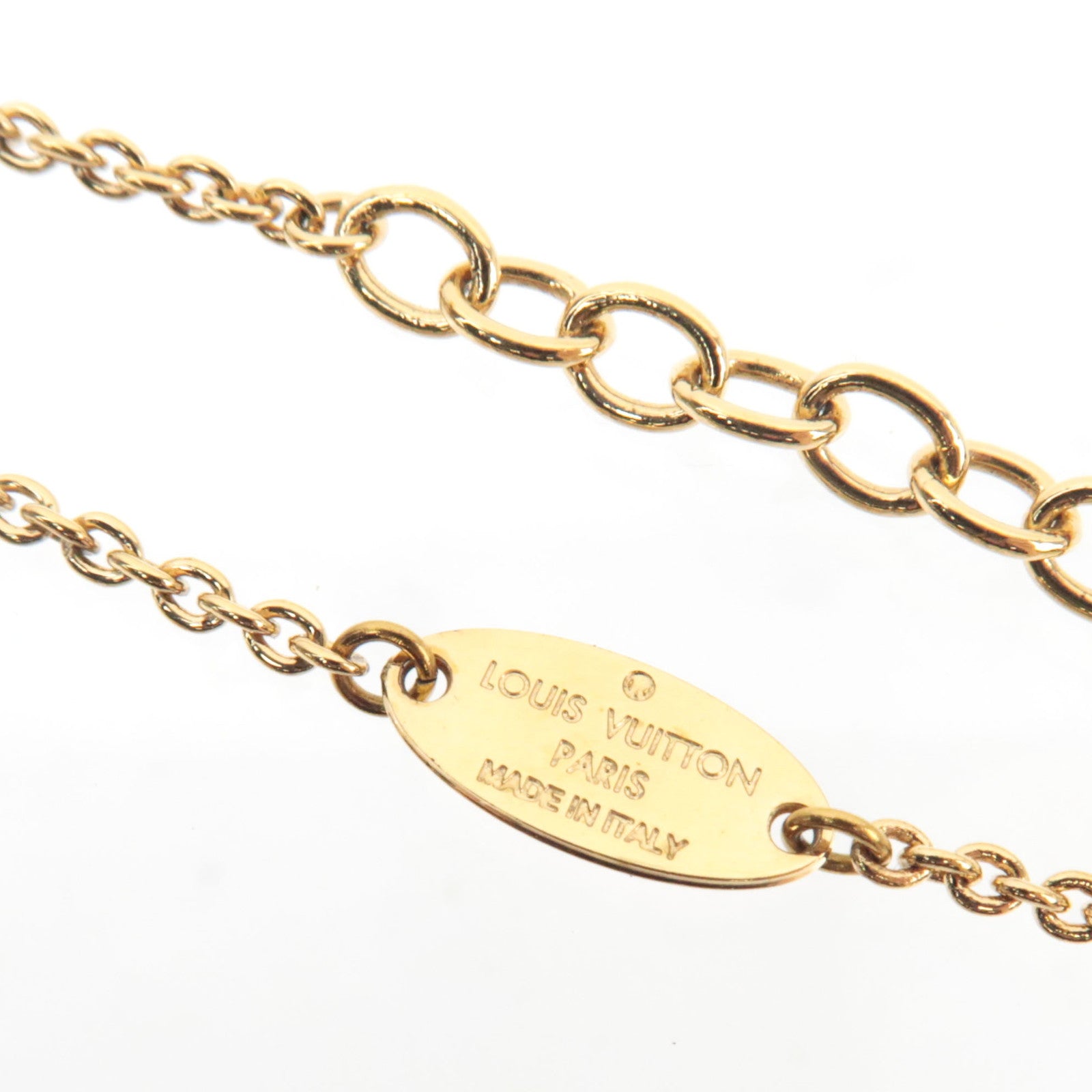 Louis Vuitton Essential V Bracelet Metal Gold M61084 OB0271 *Box, Dust bag