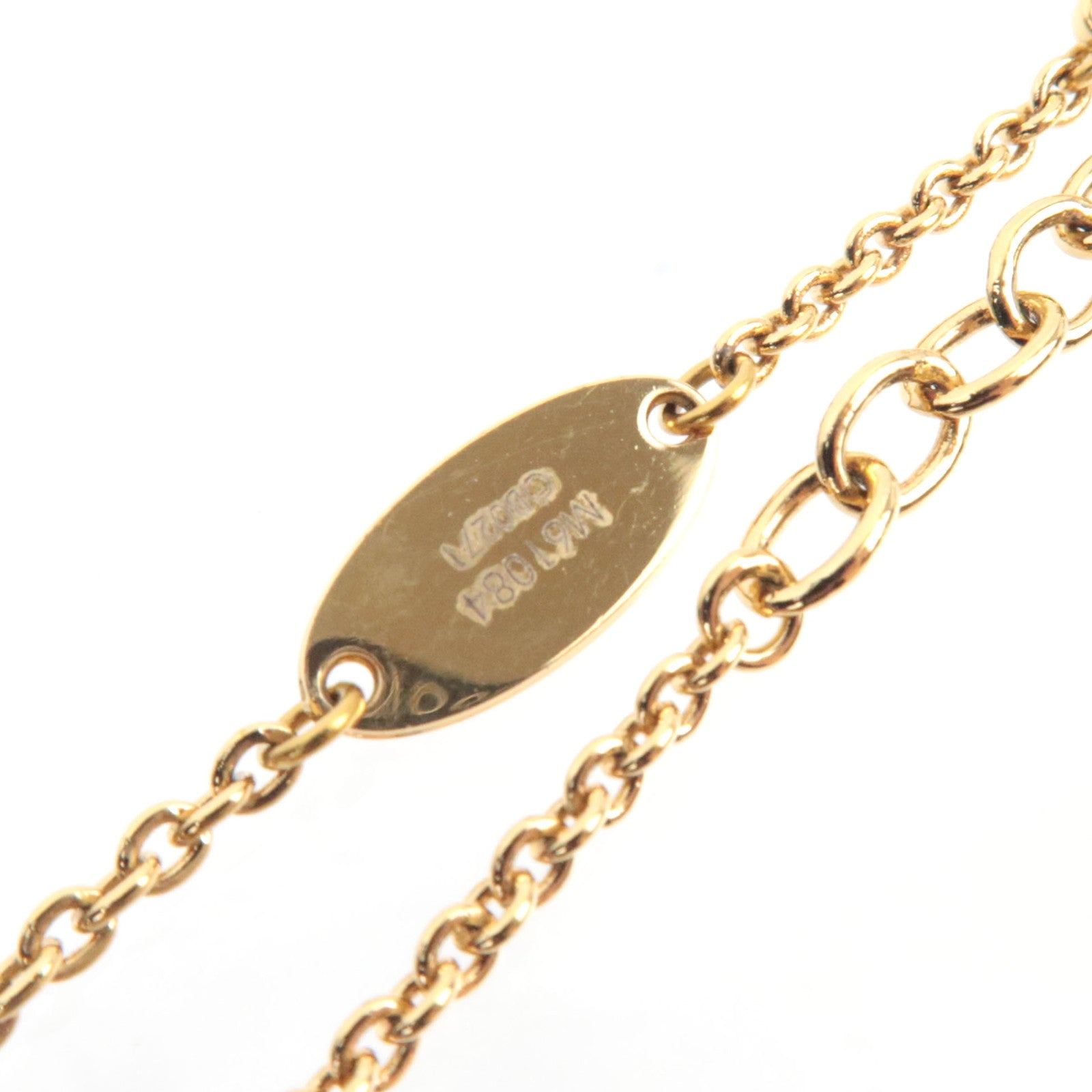 Louis Vuitton Essential V Bracelet Metal Gold M61084 OB0271 *Box, Dust bag