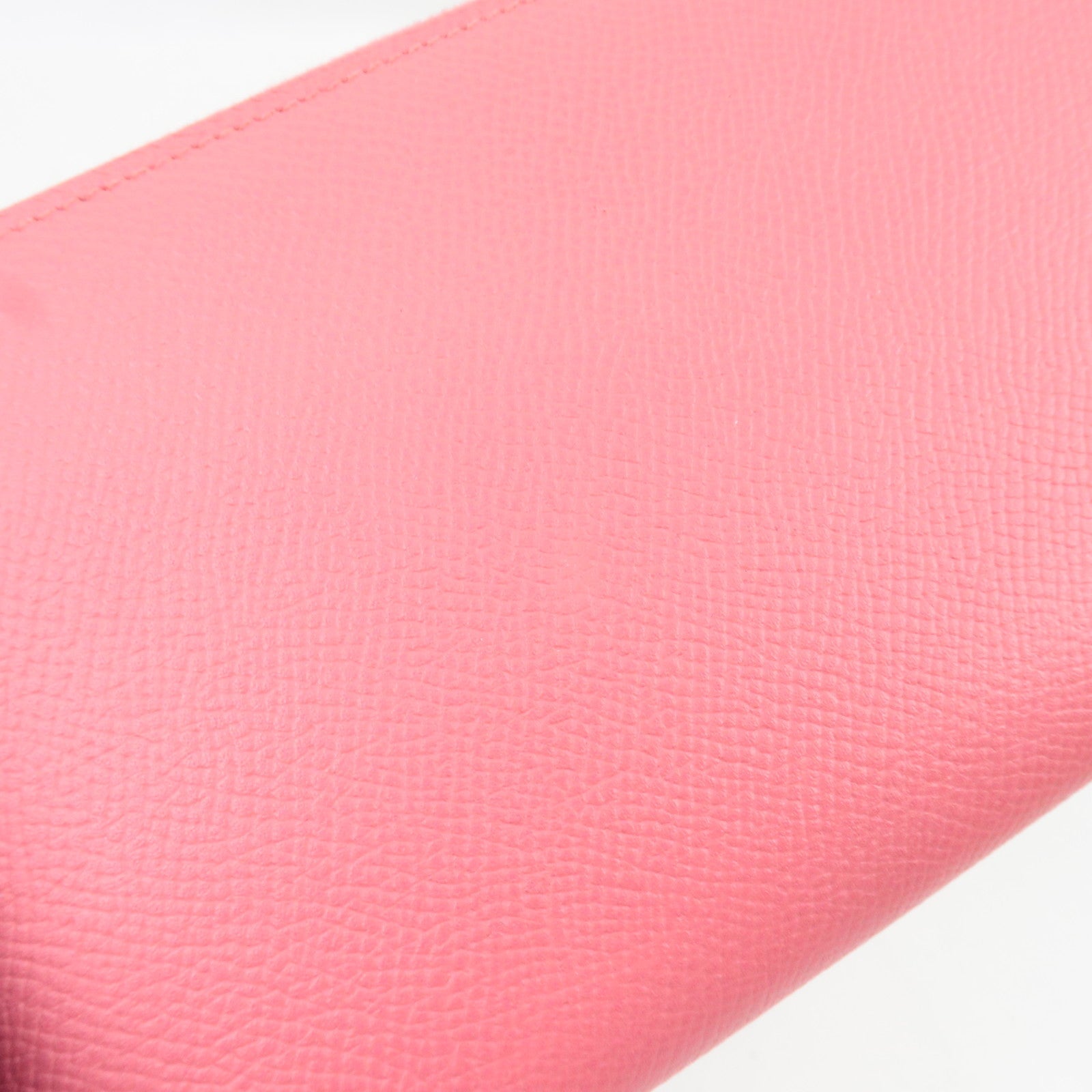 HERMES Azap Silkin Long Wallet X Mark (2016) Veau Epsom Rose Azalea *Box