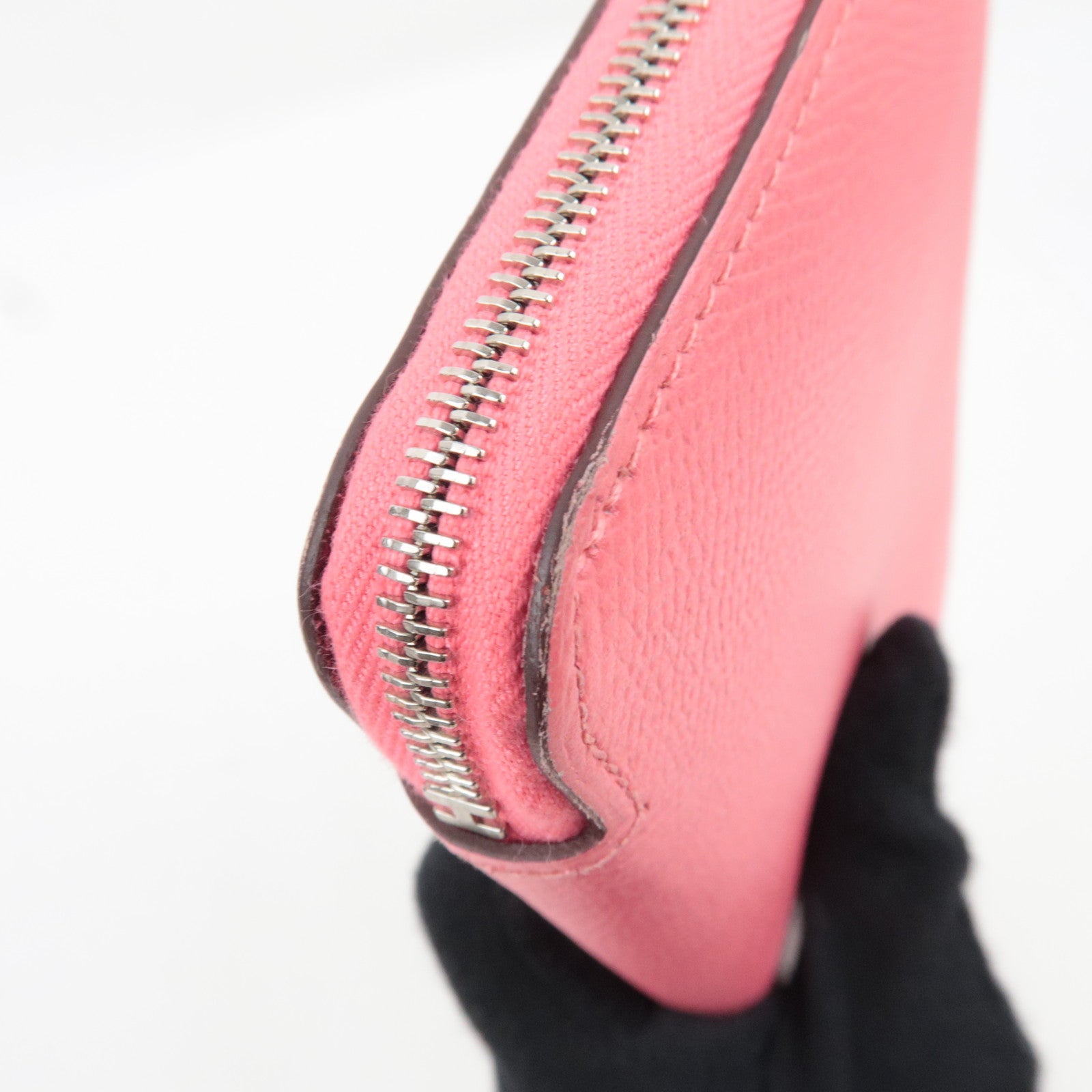 HERMES Azap Silkin Long Wallet X Mark (2016) Veau Epsom Rose Azalea *Box