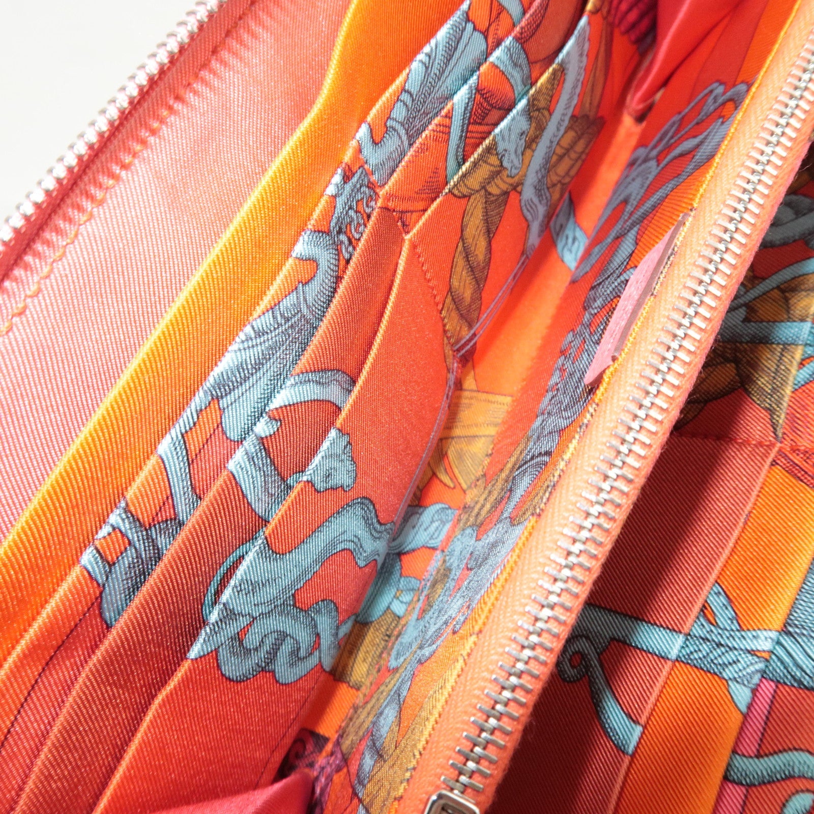 HERMES Azap Silkin Long Wallet X Mark (2016) Veau Epsom Rose Azalea *Box