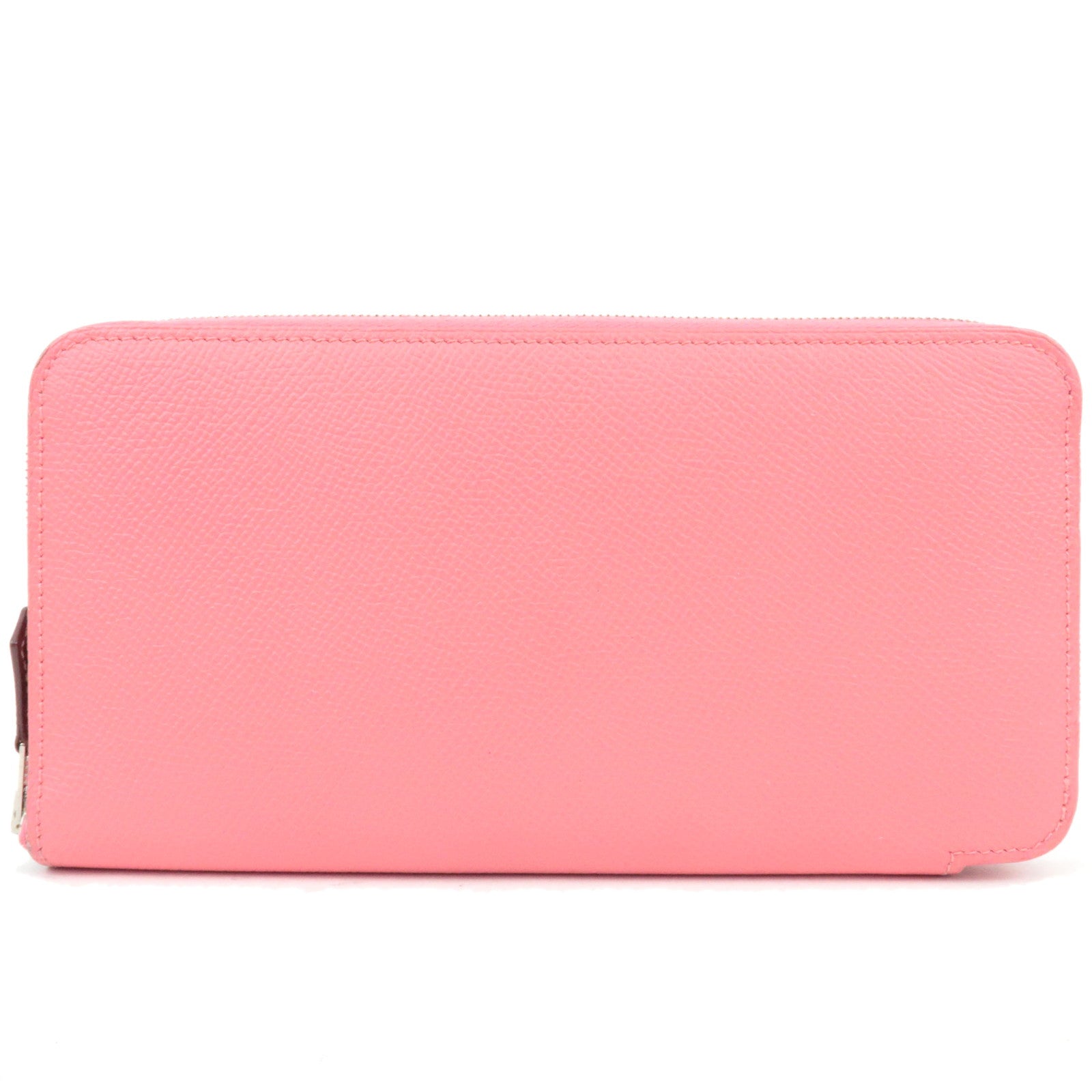 HERMES Azap Silkin Long Wallet X Mark (2016) Veau Epsom Rose Azalea *Box79087