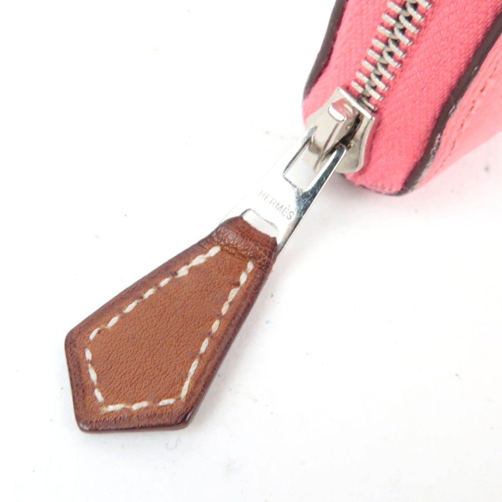 HERMES Azap Silkin Long Wallet X Mark (2016) Veau Epsom Rose Azalea *Box