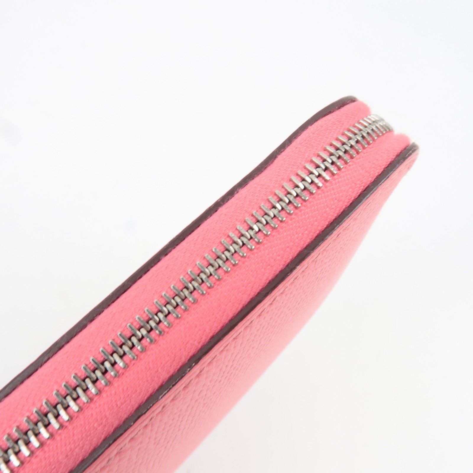 HERMES Azap Silkin Long Wallet X Mark (2016) Veau Epsom Rose Azalea *Box