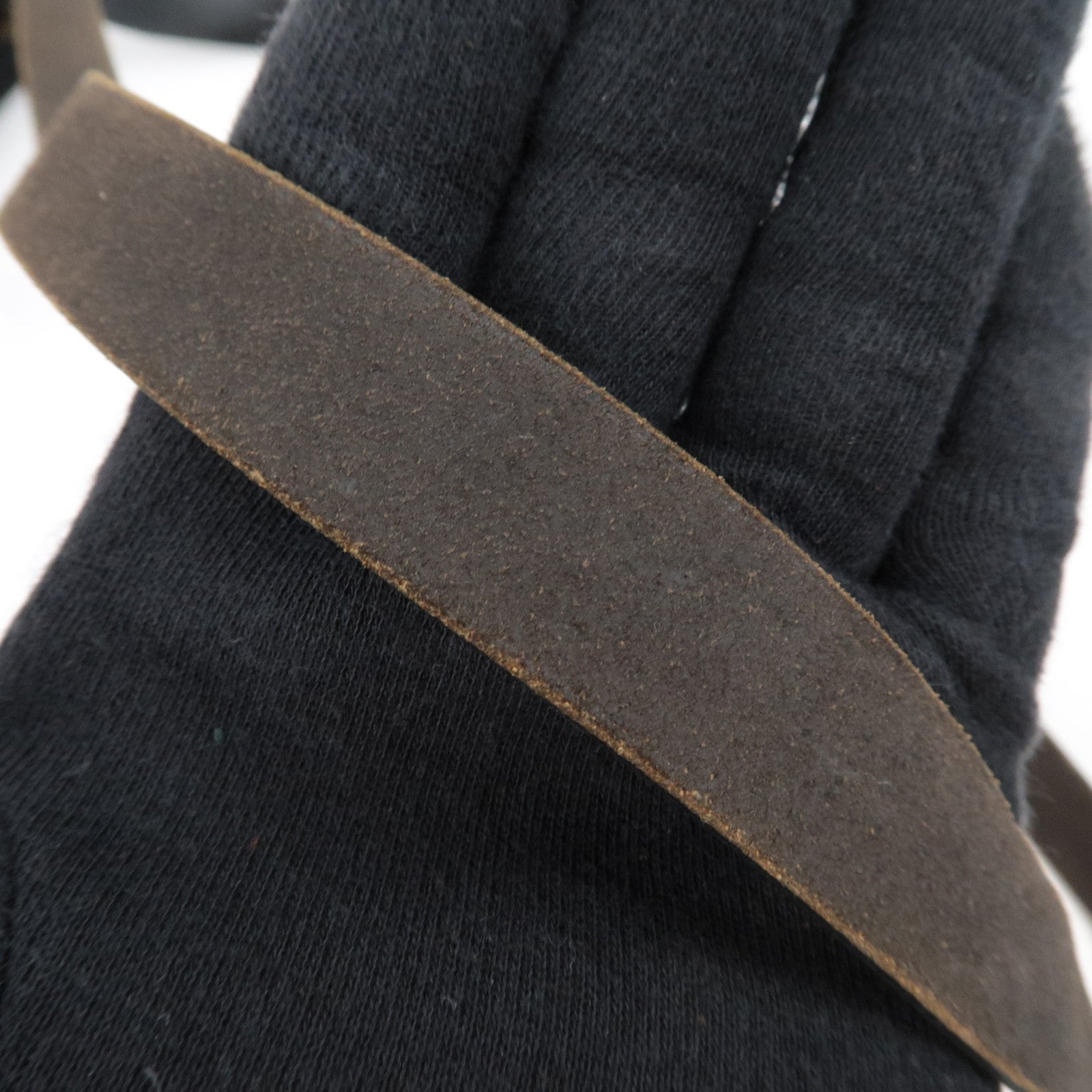 HERMES Her Bag TPM Shoulder Bag □H Stamp (2004) Toile Officier Leather Black Beige *Dust bag, Spare bag